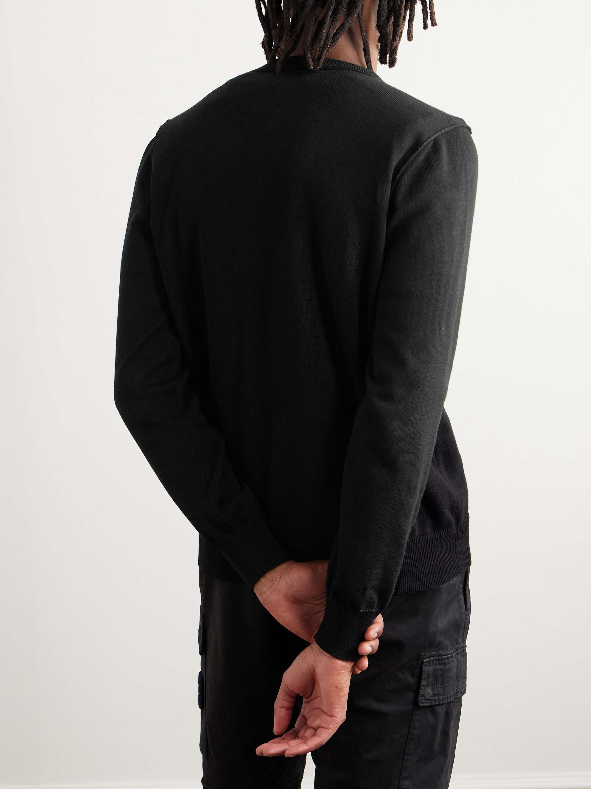 Logo-Appliquéd Cotton Sweater view