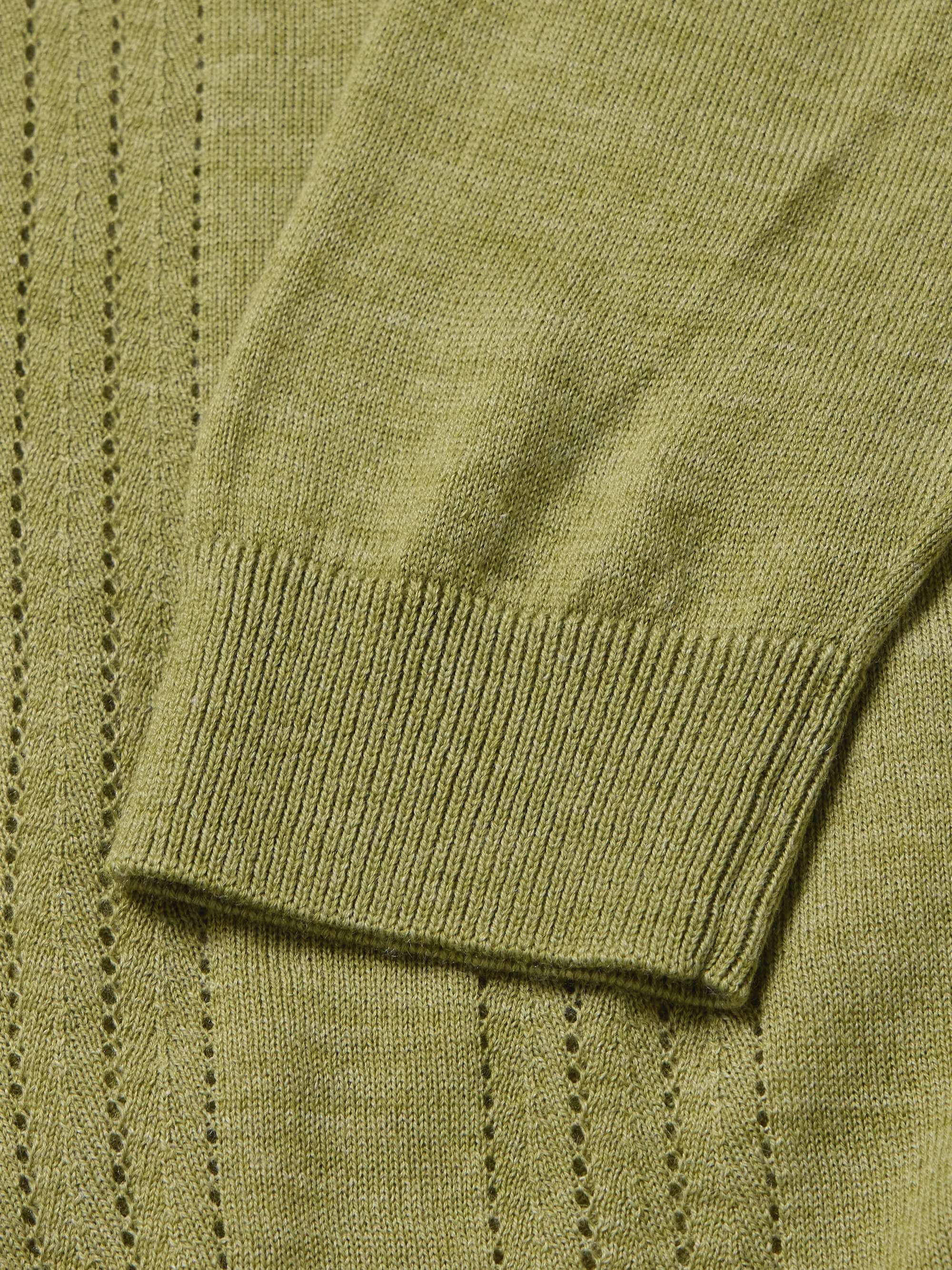 Thor 6584 Pointelle-Knit Wool-Blend Cardigan view