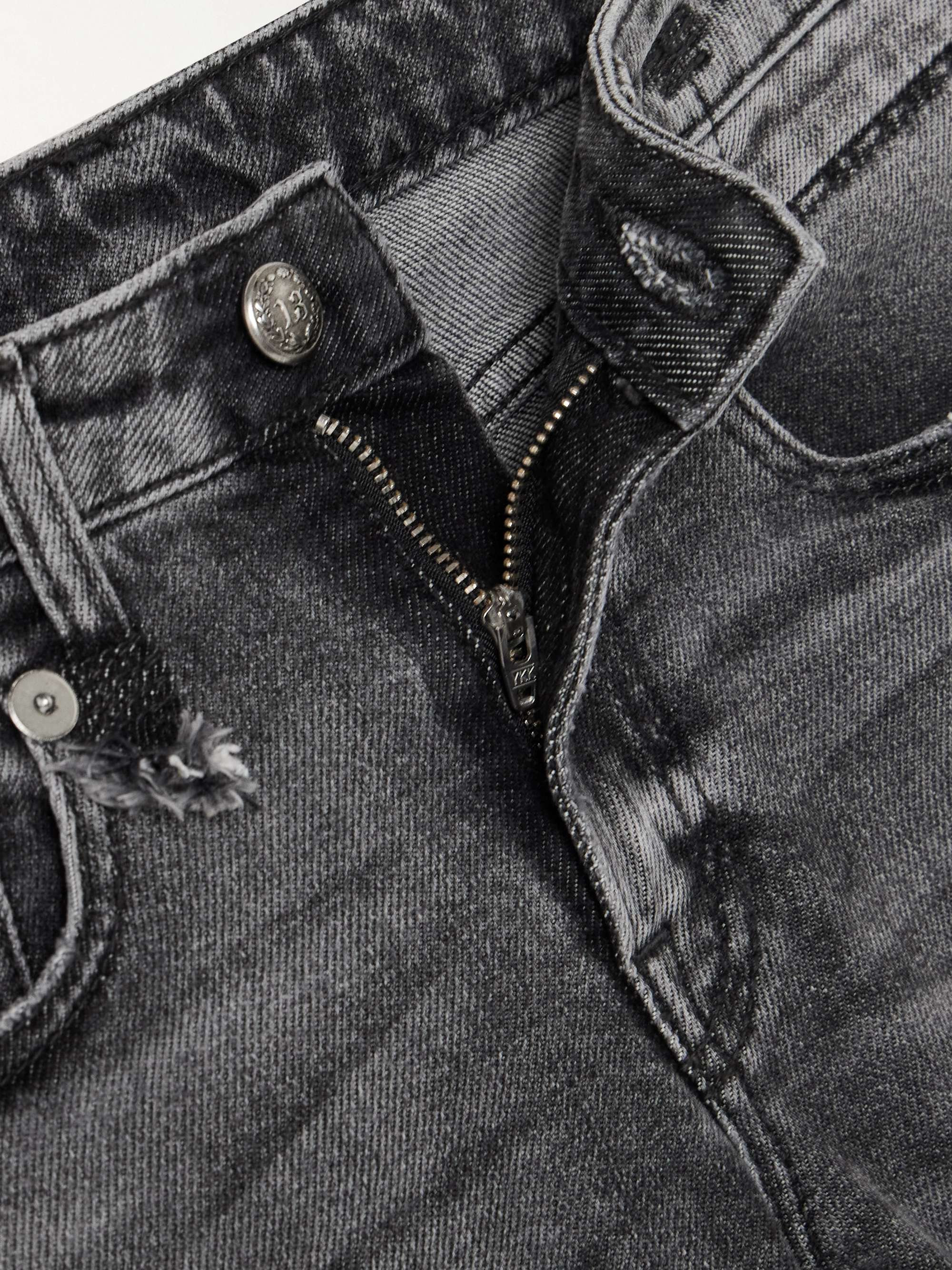 Boy cropped distressed low-rise slim-leg jeans view