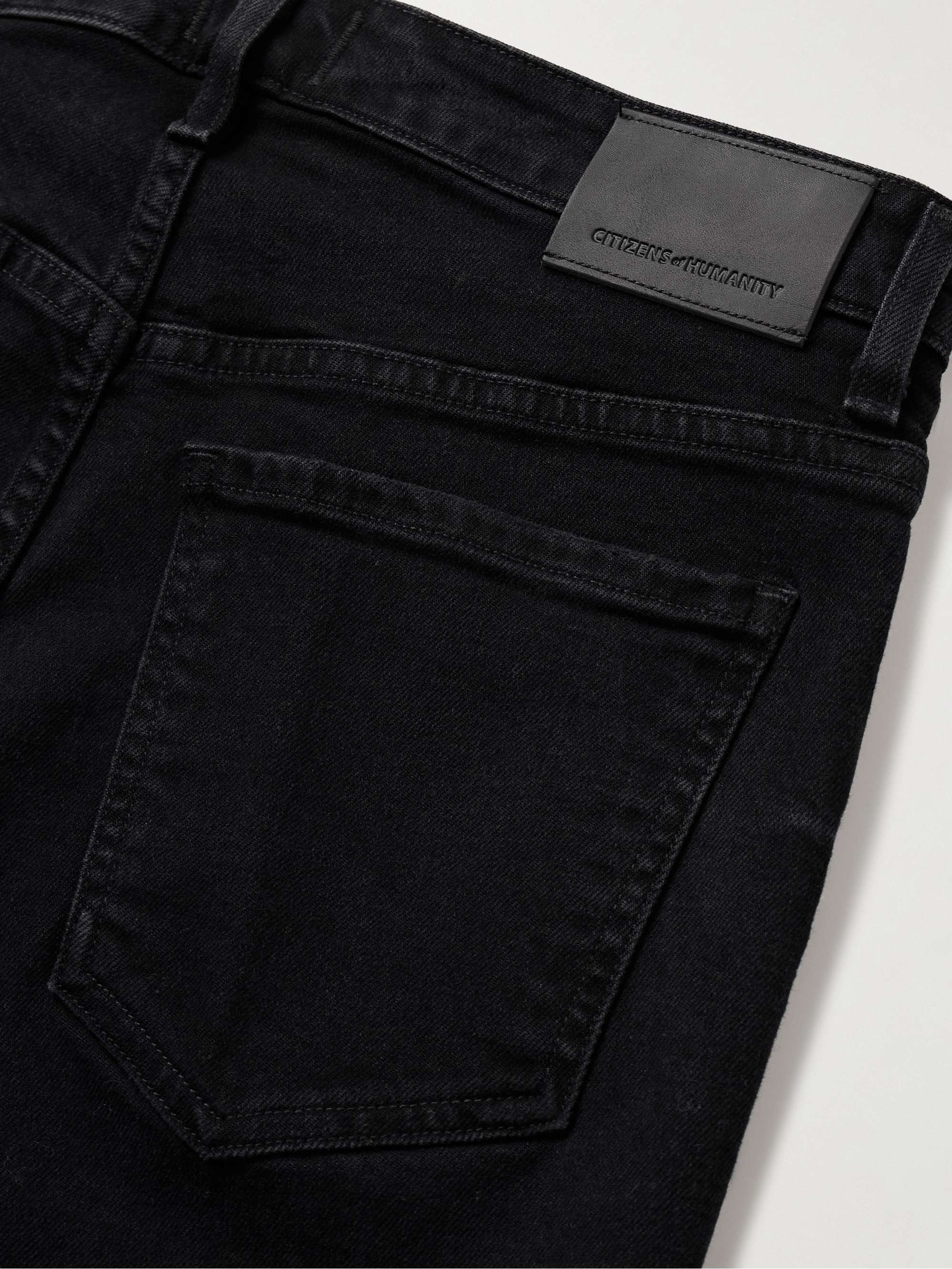 Zurie Ankle cropped high-rise straight-leg organic jeans view