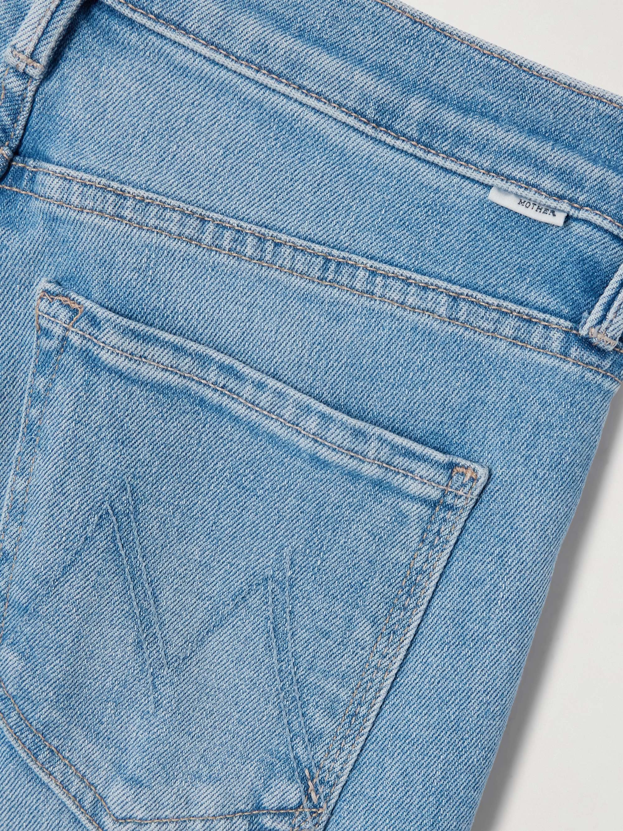 The Kick It Ankle Fray distressed high-rise straight-leg jeans view