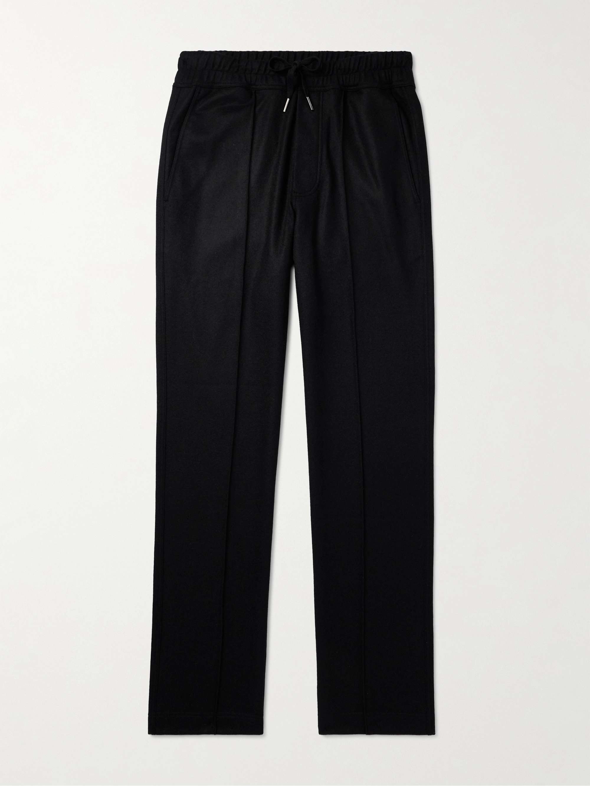 Straight-Leg Pleated Cashmere Sweatpants hero visual