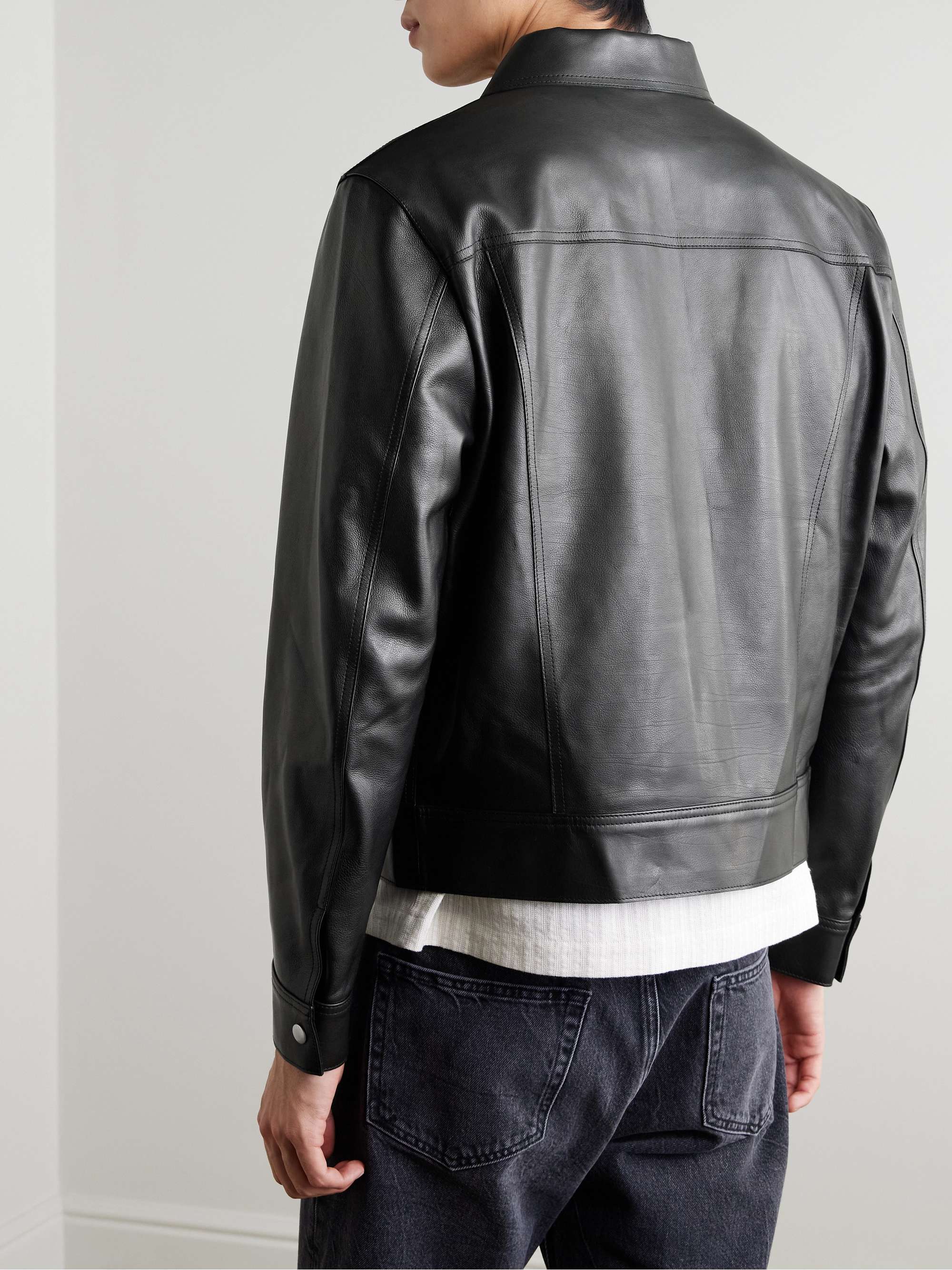 Leather Trucker Jacket view