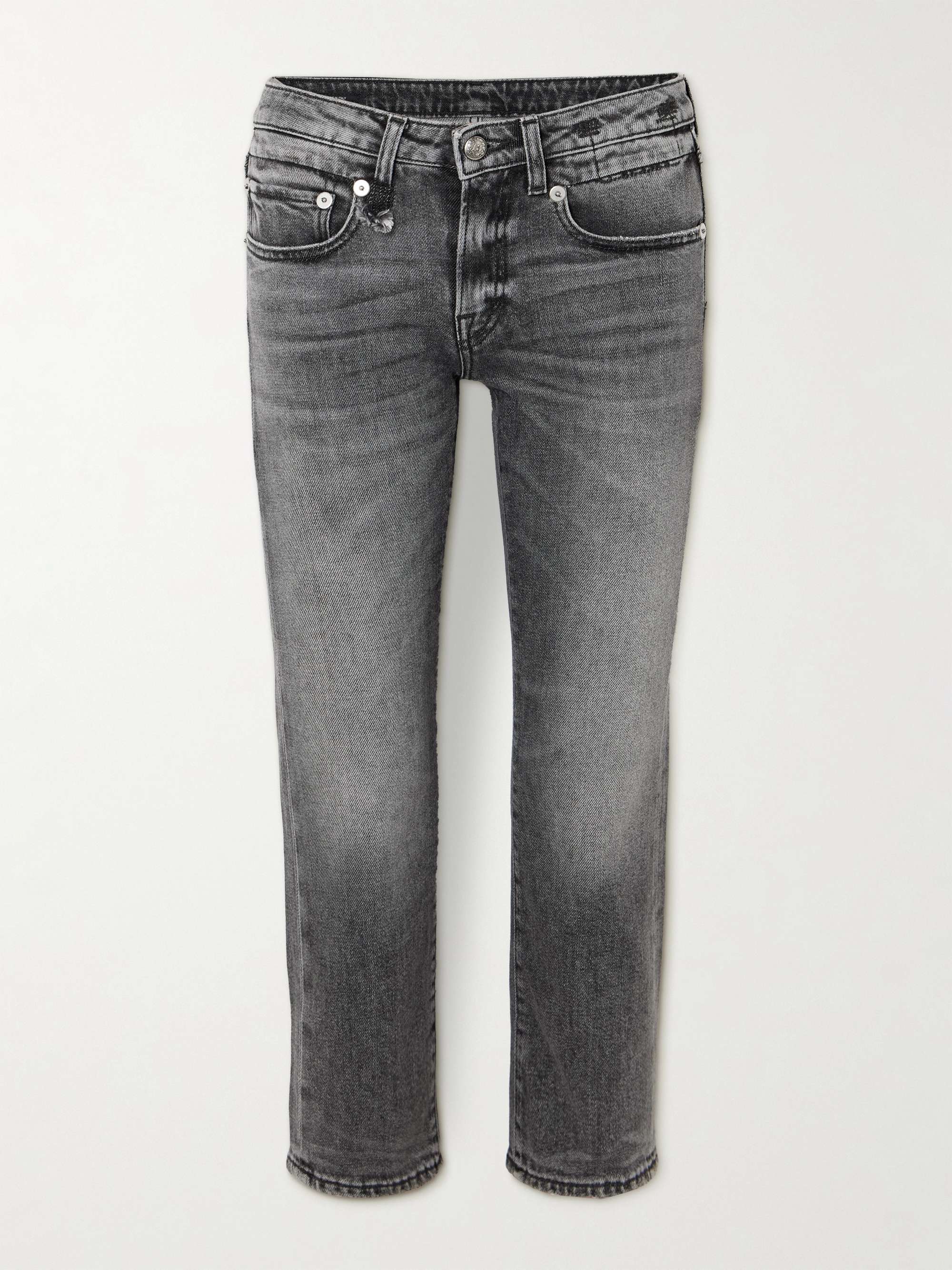 Boy cropped distressed low-rise slim-leg jeans hero visual