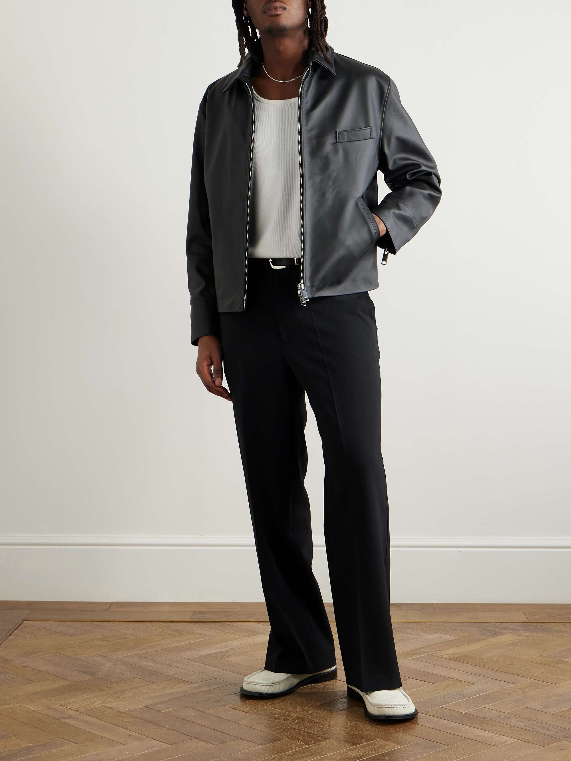 Leather Biker Jacket view