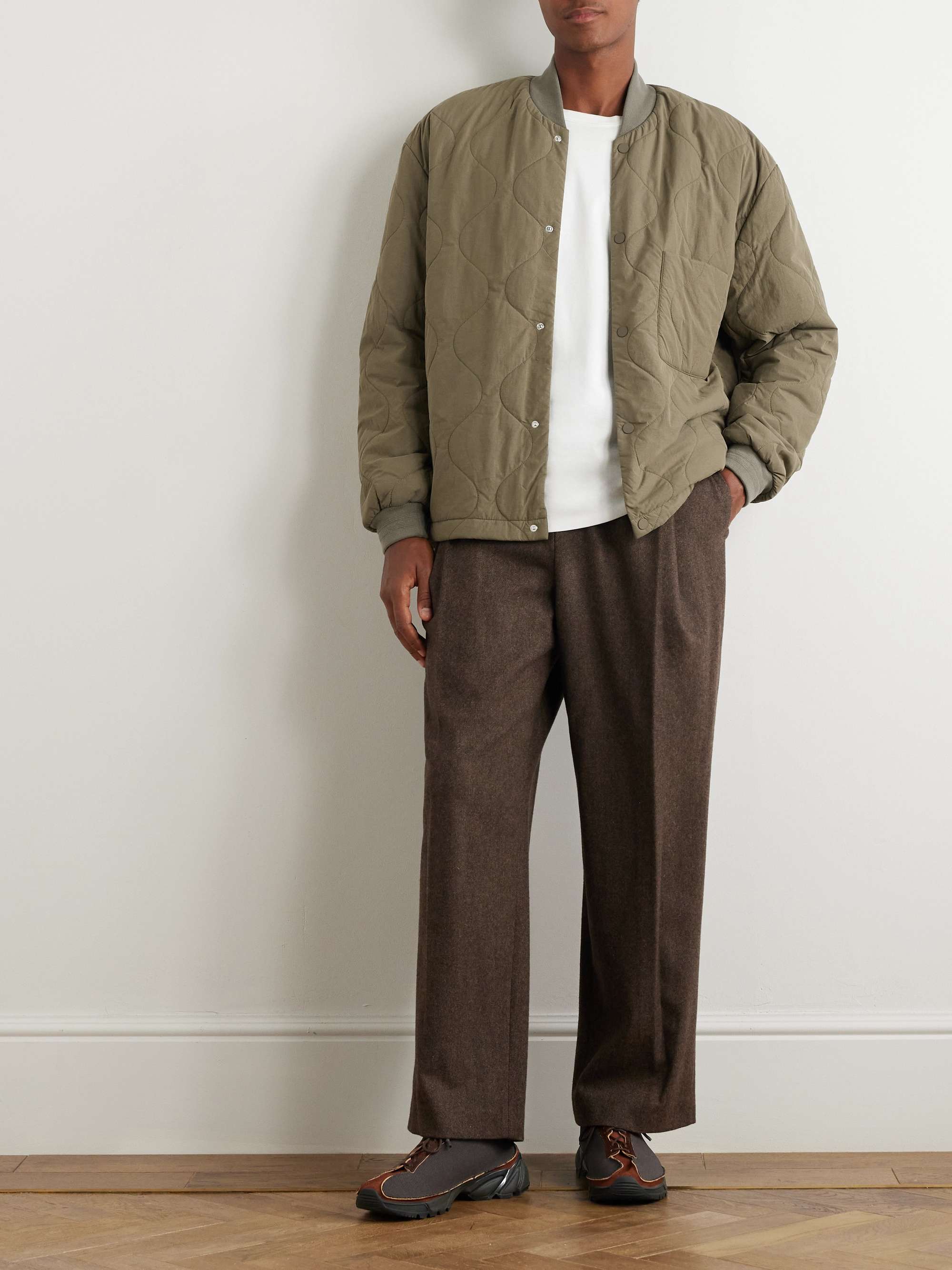 Amaru Quilted Shell Bomber Jacket view