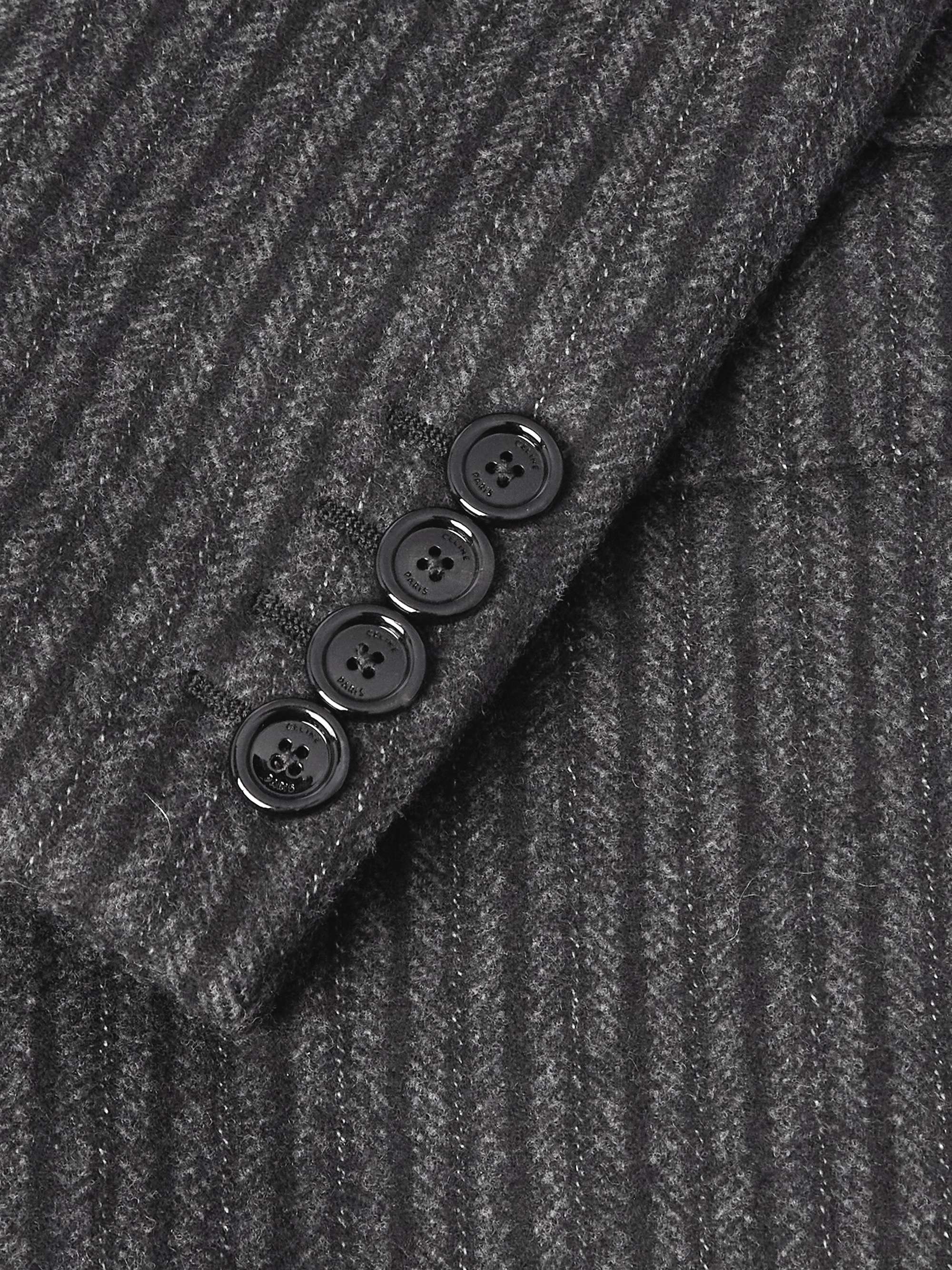 Chesterfield Striped Wool Coat view