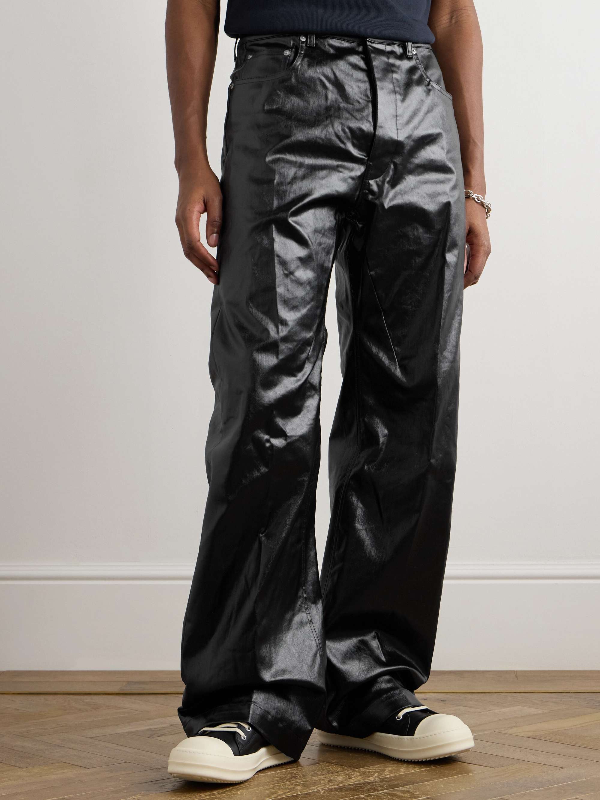 Geth Straight-Leg Coated Jeans view