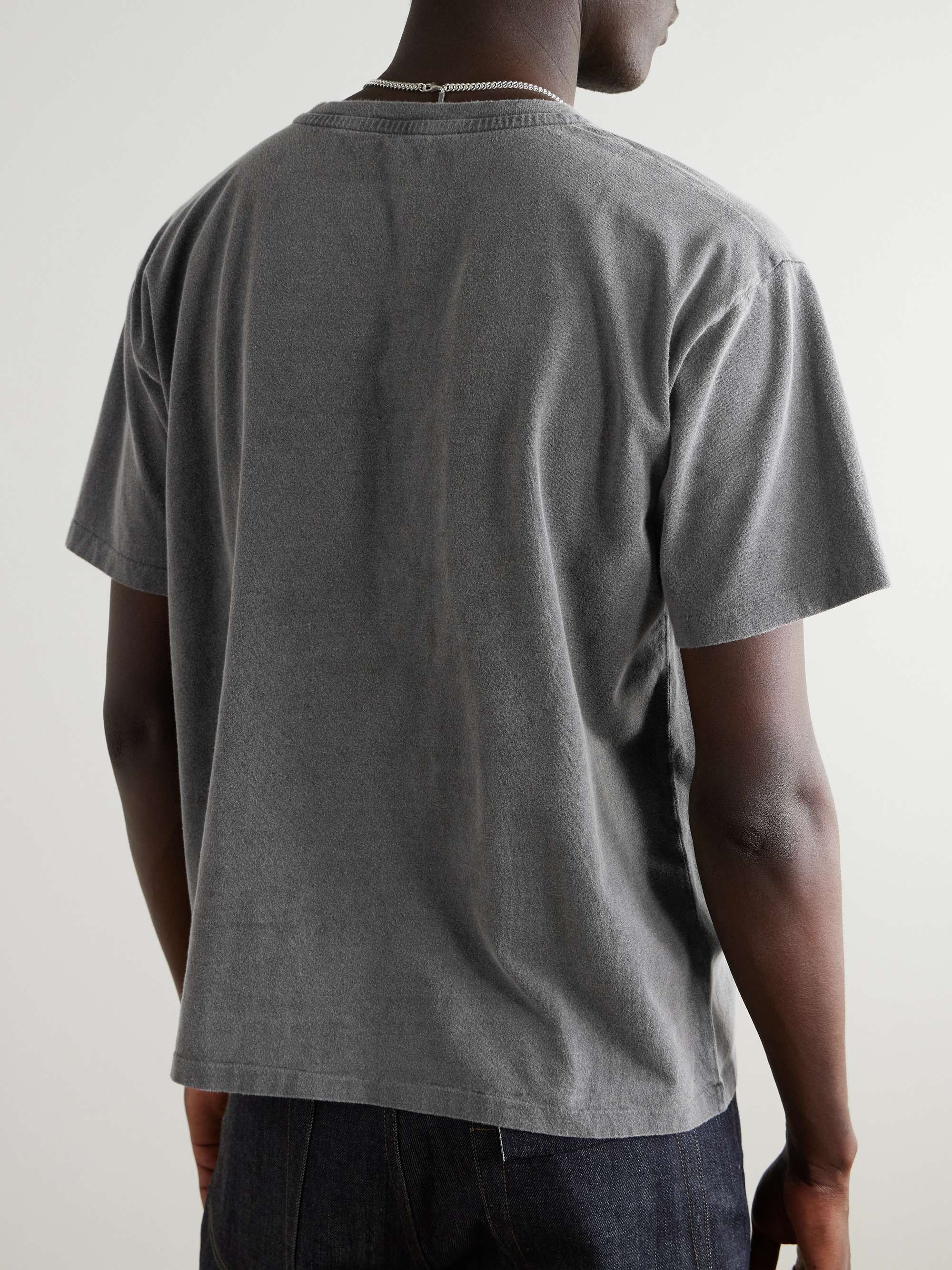New Garment-Dyed Brushed Organic Cotton-Jersey T-Shirt view