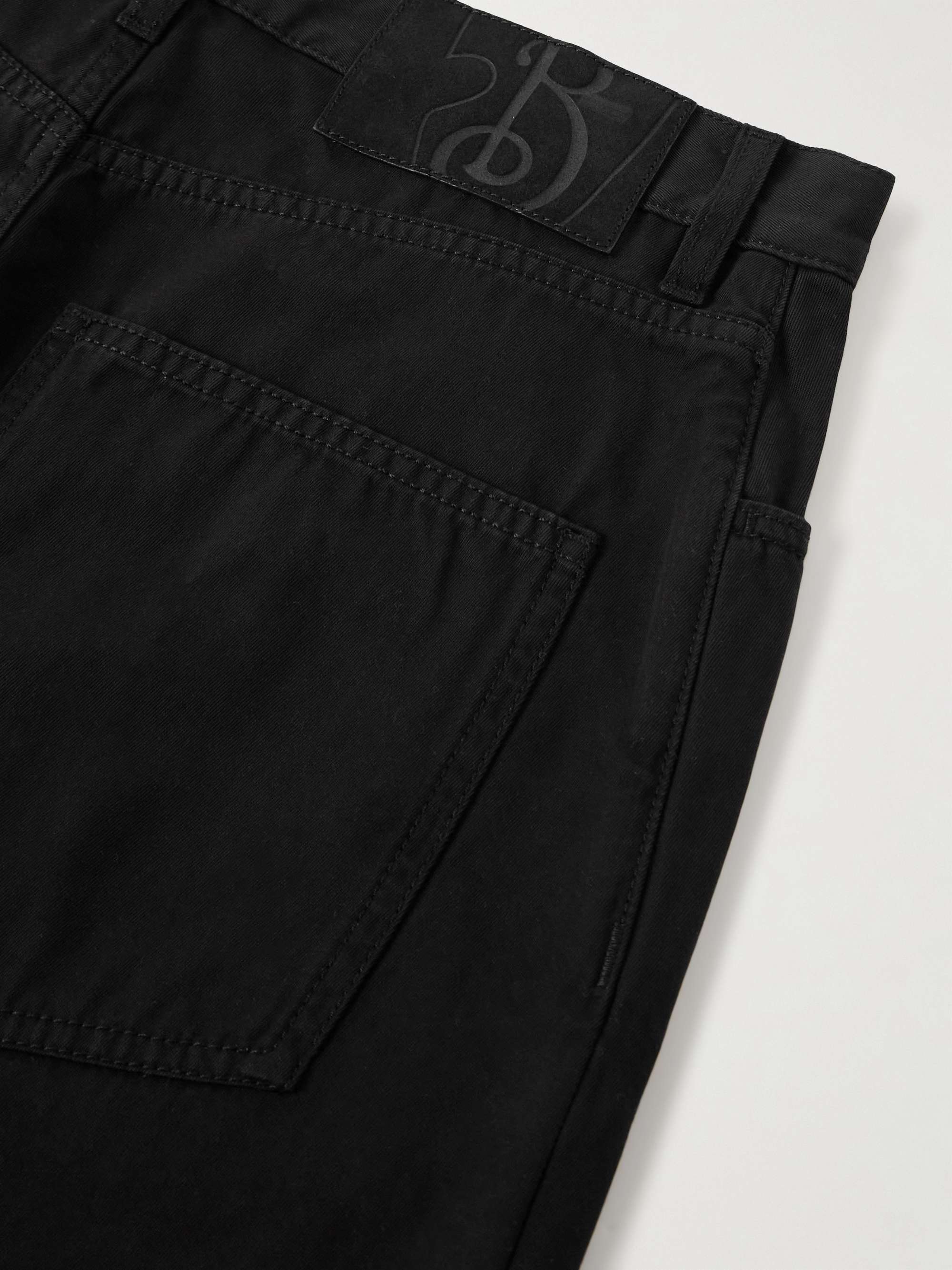 Straight-Leg Cotton-Twill Trousers view