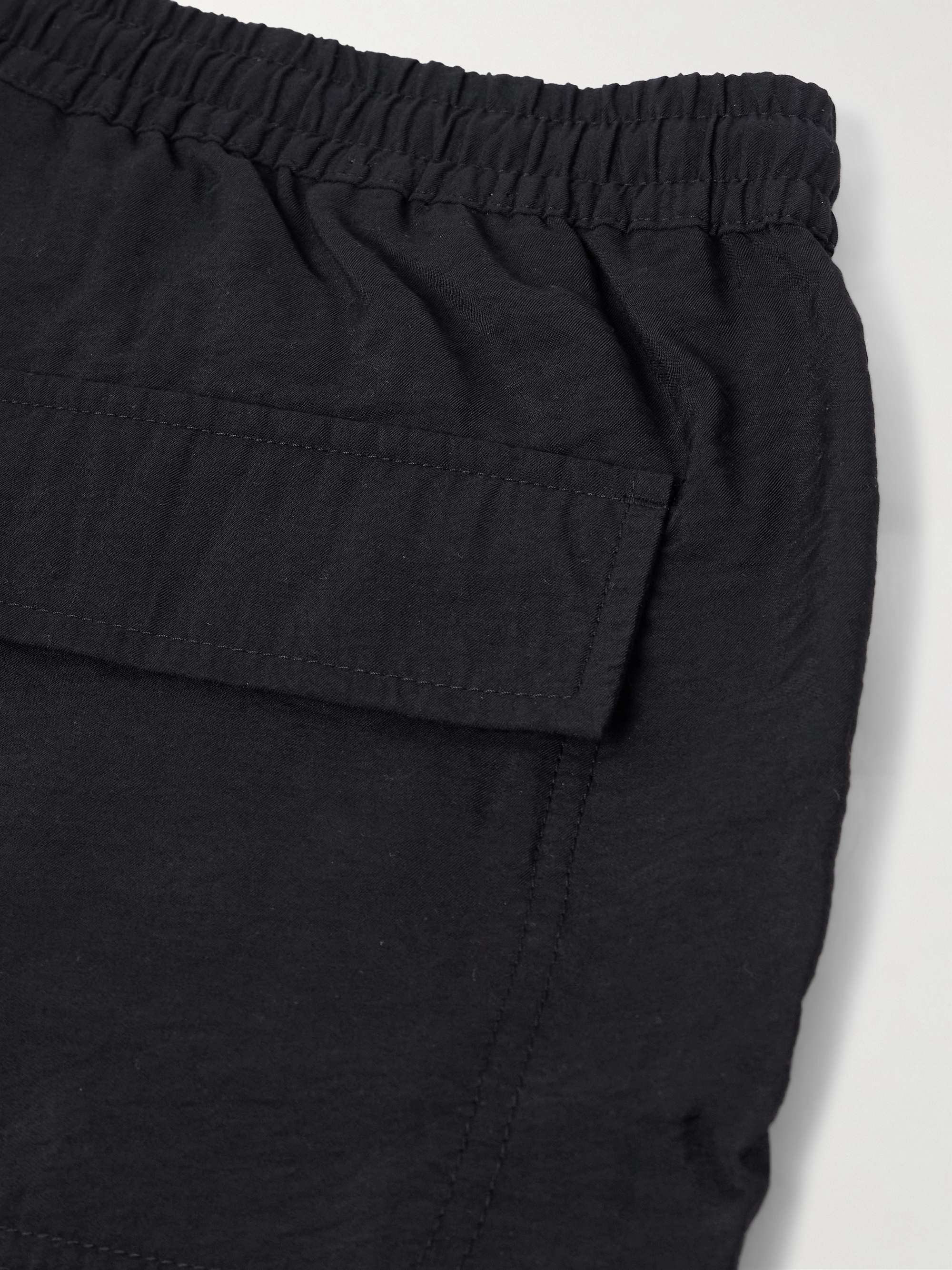 Ryder 5971 Straight-Leg Crinkled TENCEL™ Modal-Blend Drawstring Shorts view