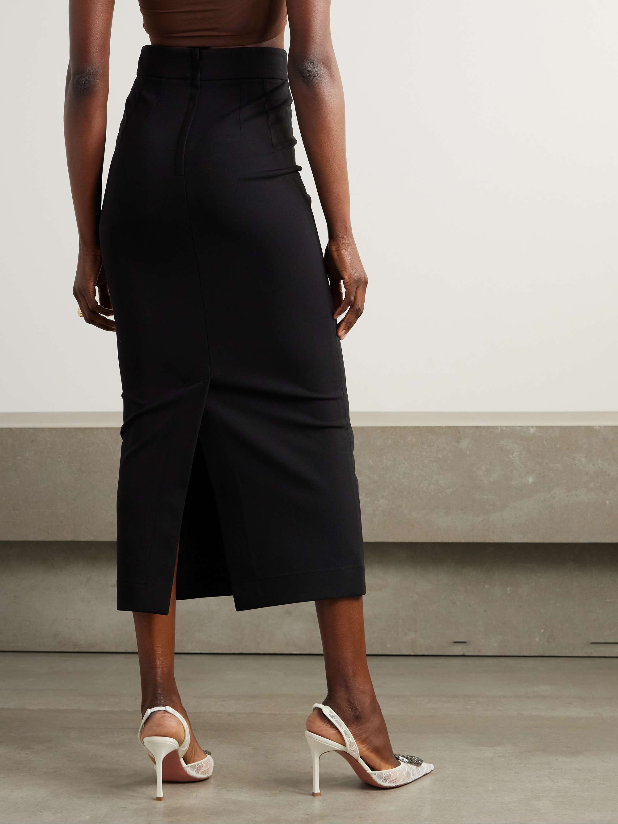 Ponte midi skirt view
