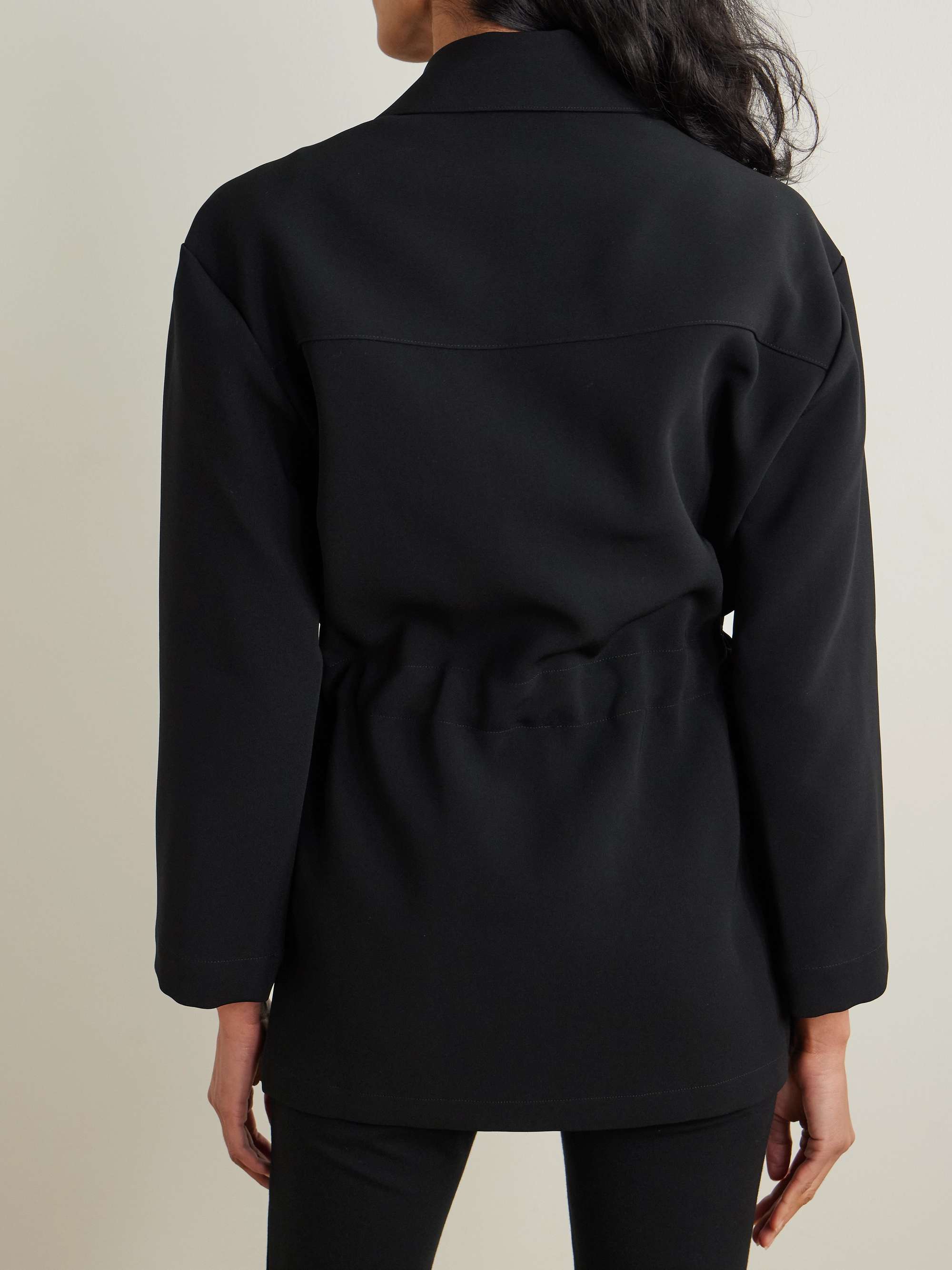 Arielle belted crepe jacket view