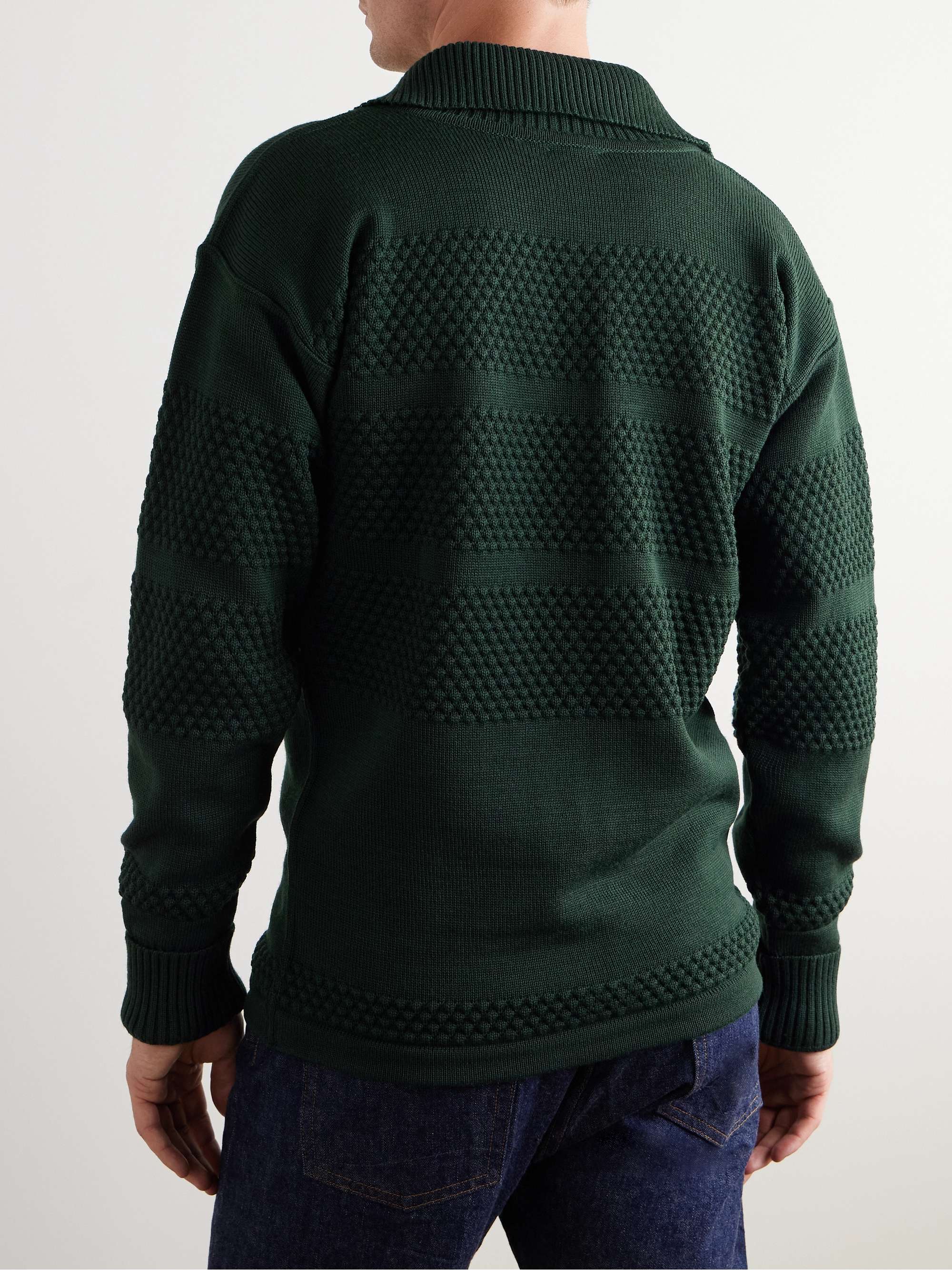 Virgin Wool Zip-Up Cardigan view