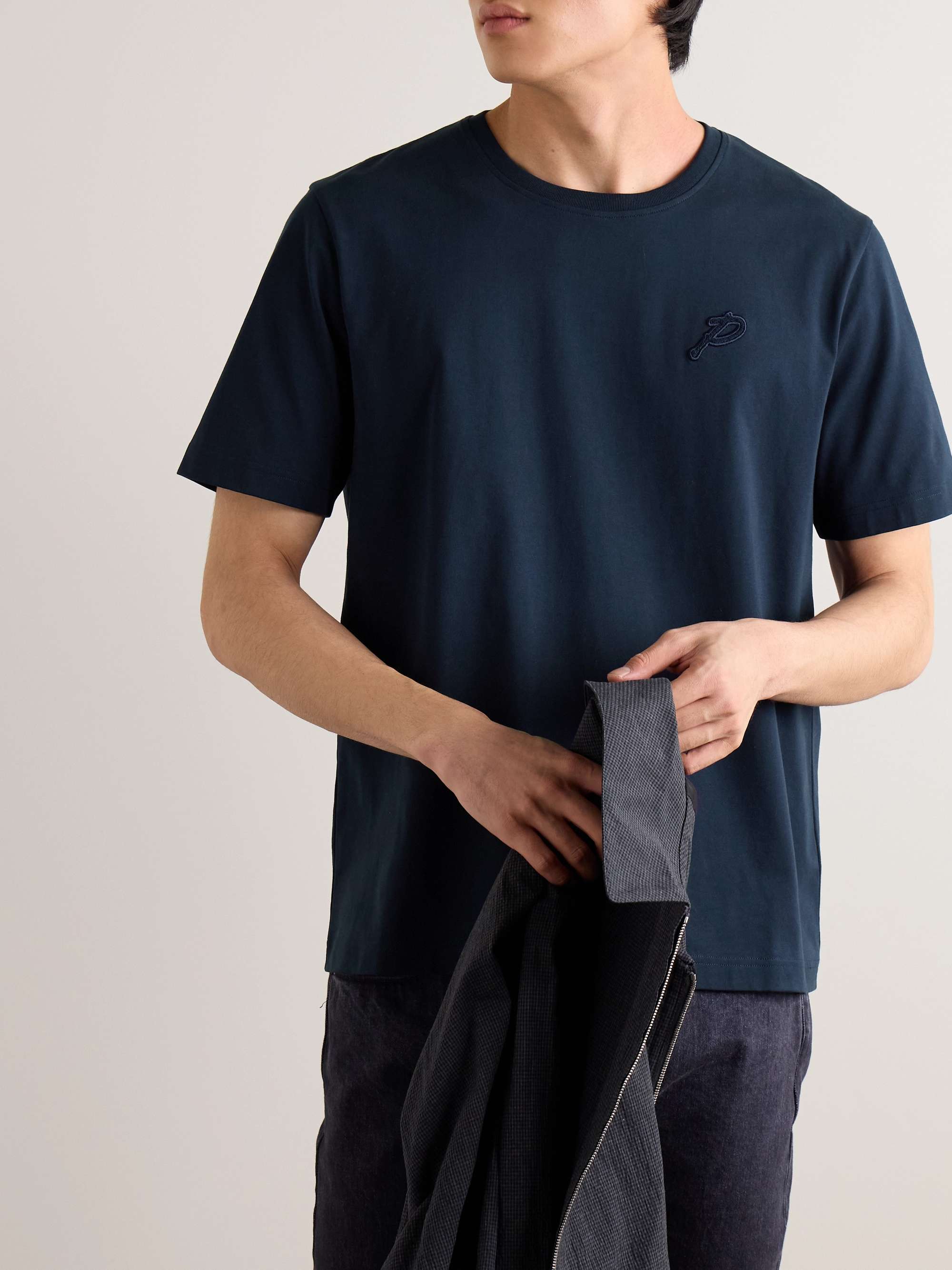 Collegiate Logo-Appliquéd Organic and Recycled Cotton-Jersey T-Shirt view