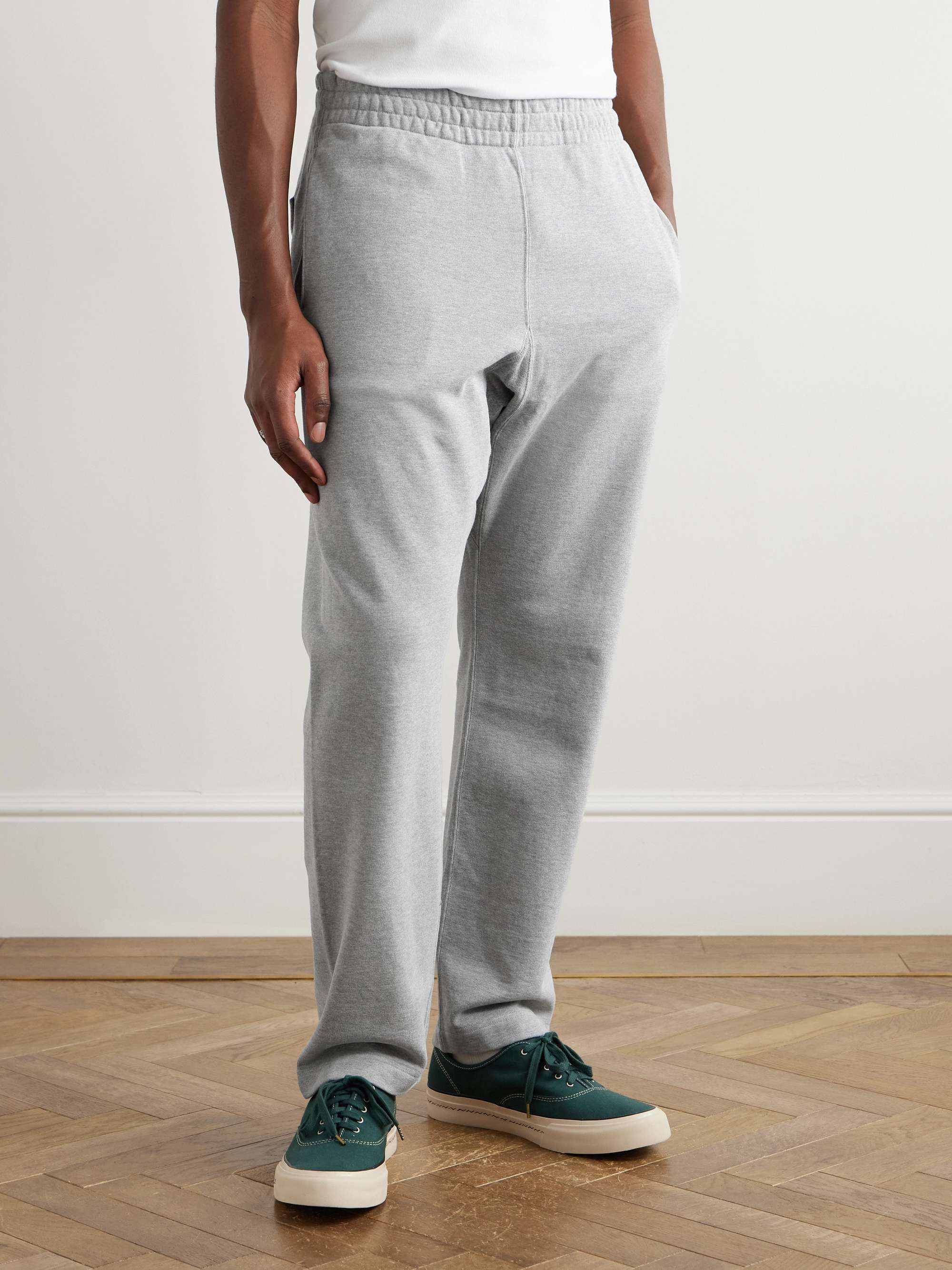 Straight-Leg Cotton-Jersey Sweatpants view