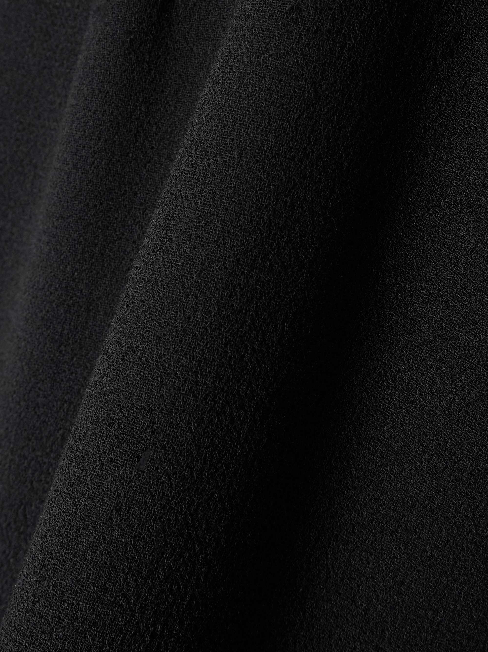 Strapless wool-crepe midi dress view