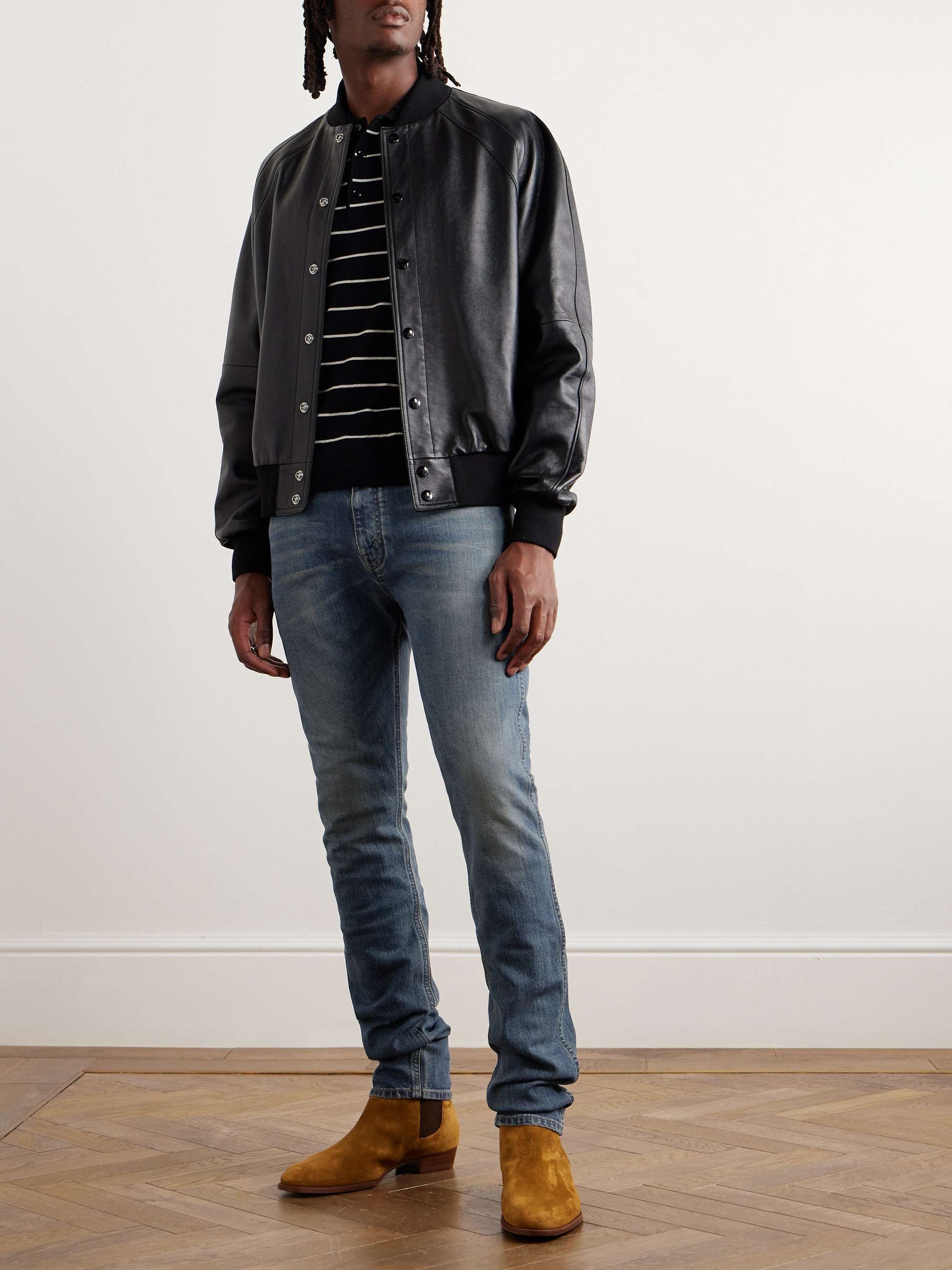 Slim-Fit Denim Jeans view