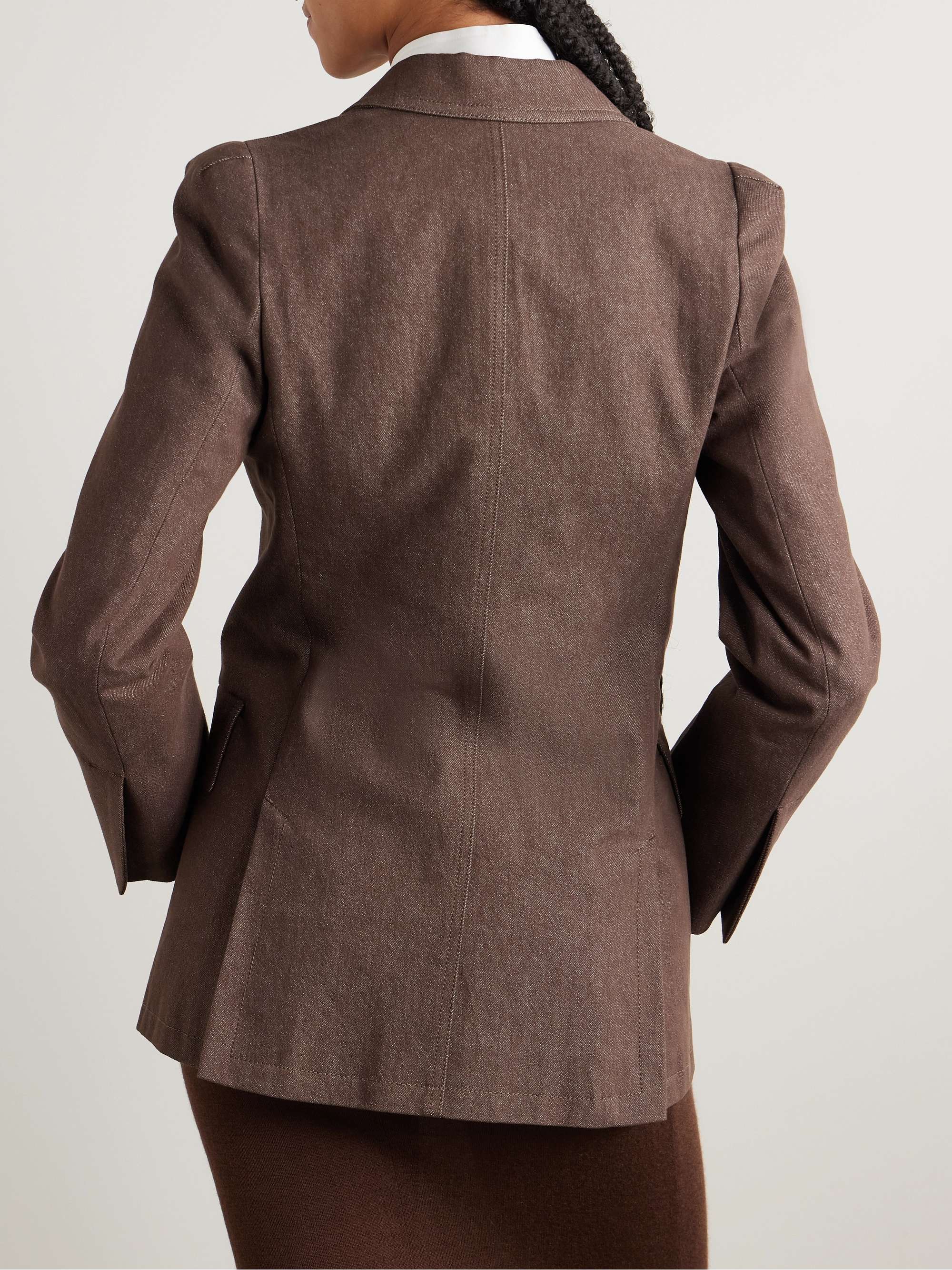 Cotton-twill blazer view
