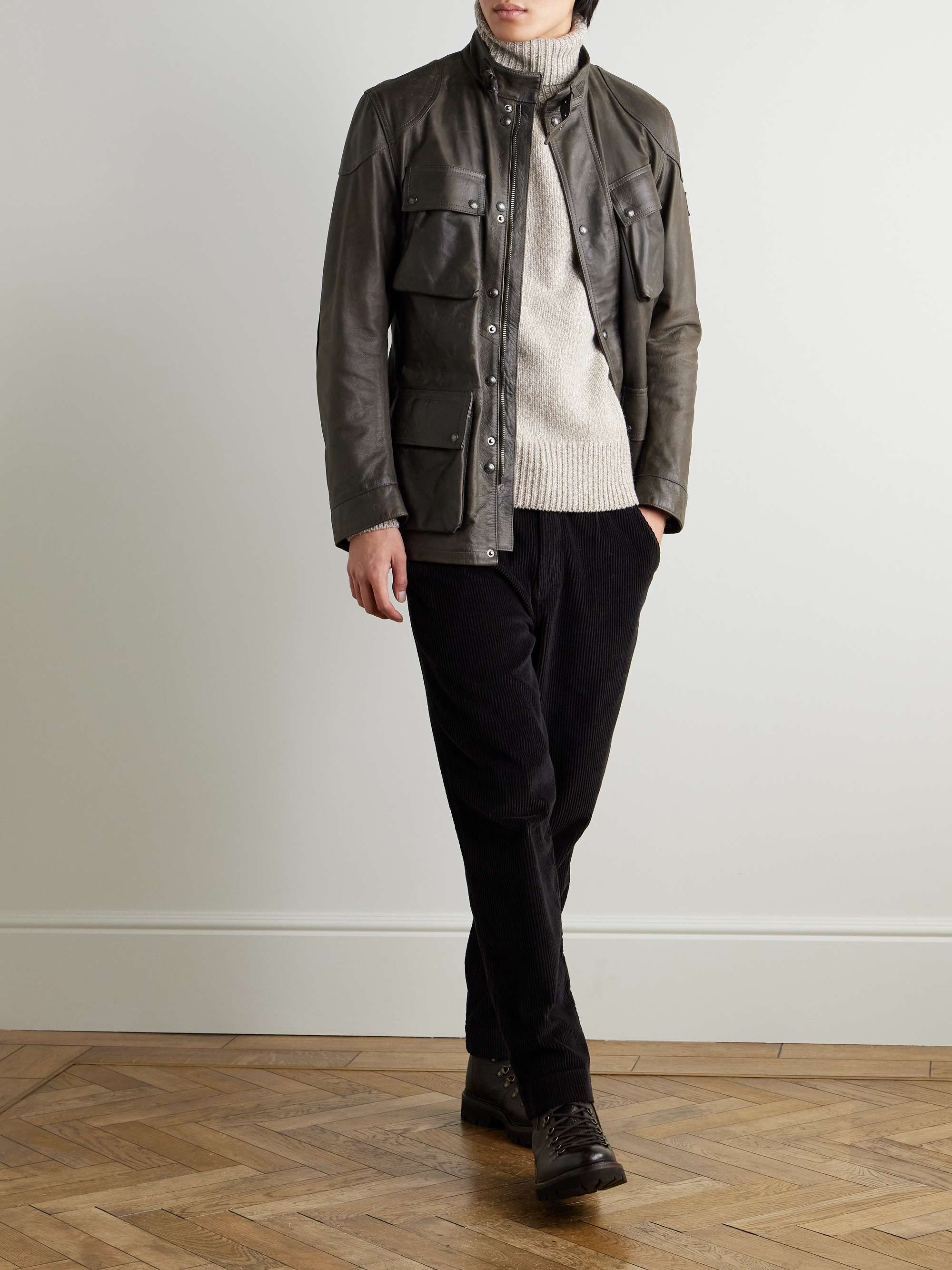Legacy Trailmaster Panther Waxed-Leather Belted Jacket view