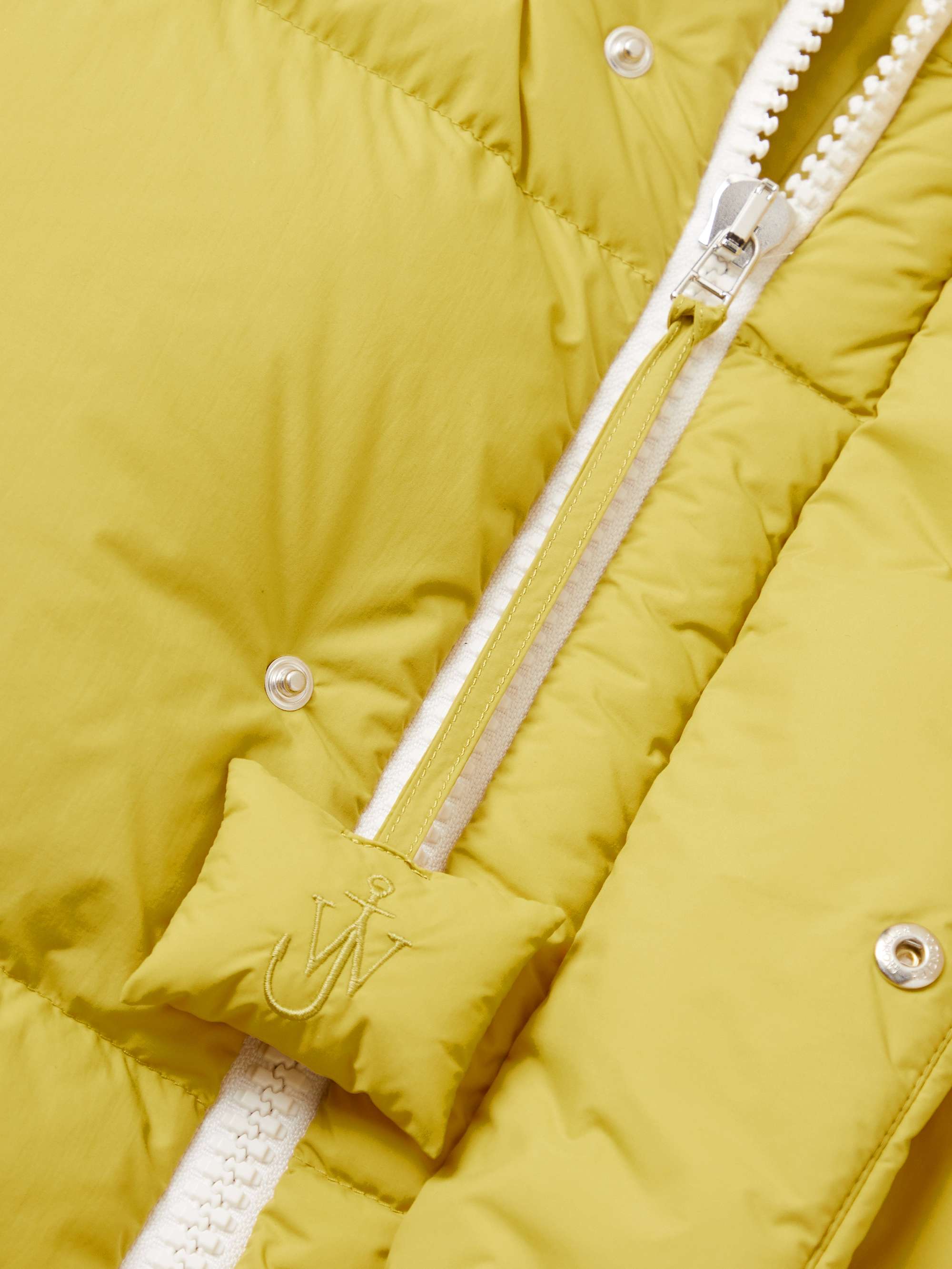 1 Moncler JW Anderson Wintefold Logo-Appliquéd Quilted Shell Hooded Down Jacket view