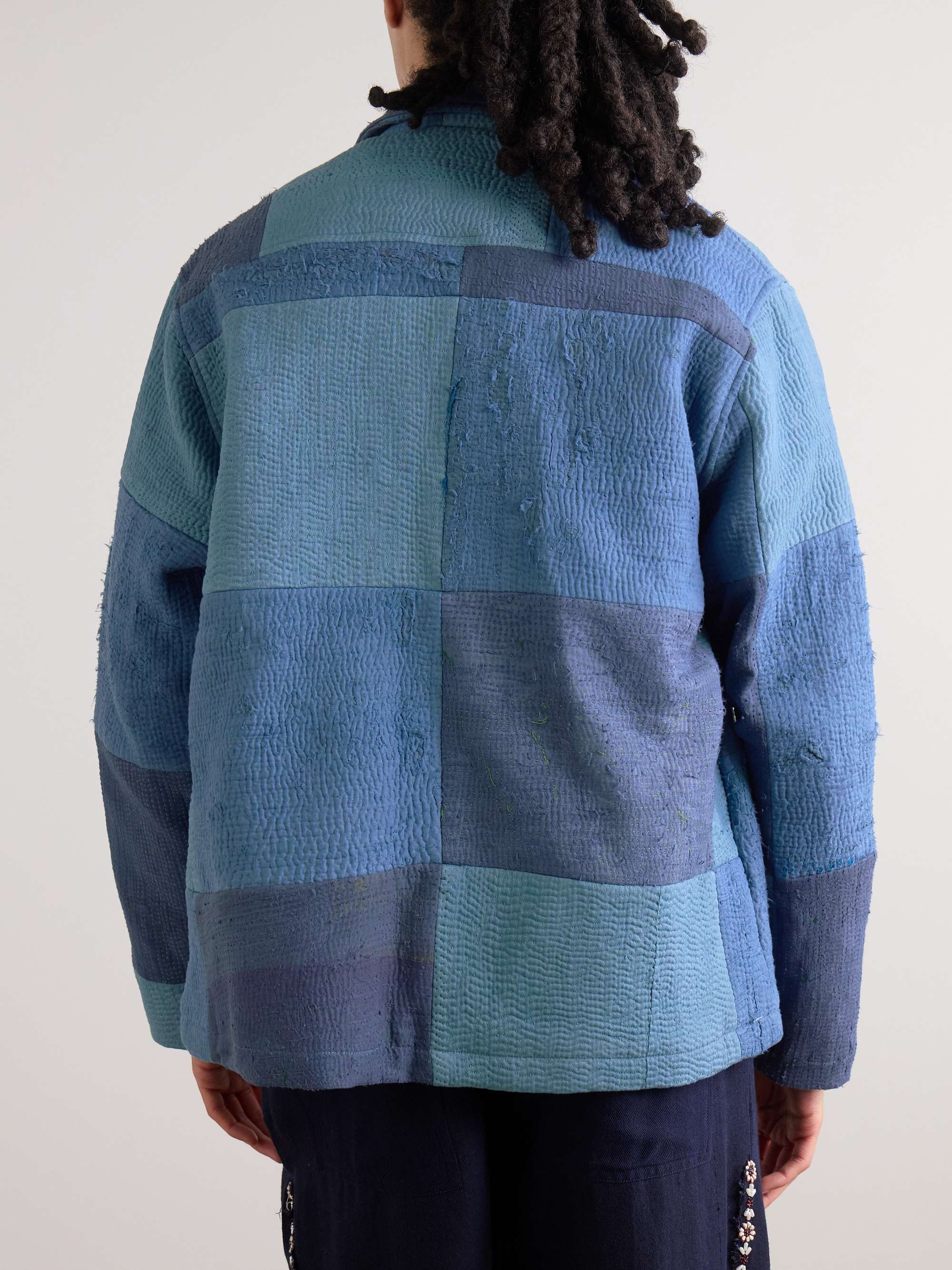 Embroidered Patchwork Cotton Jacket view