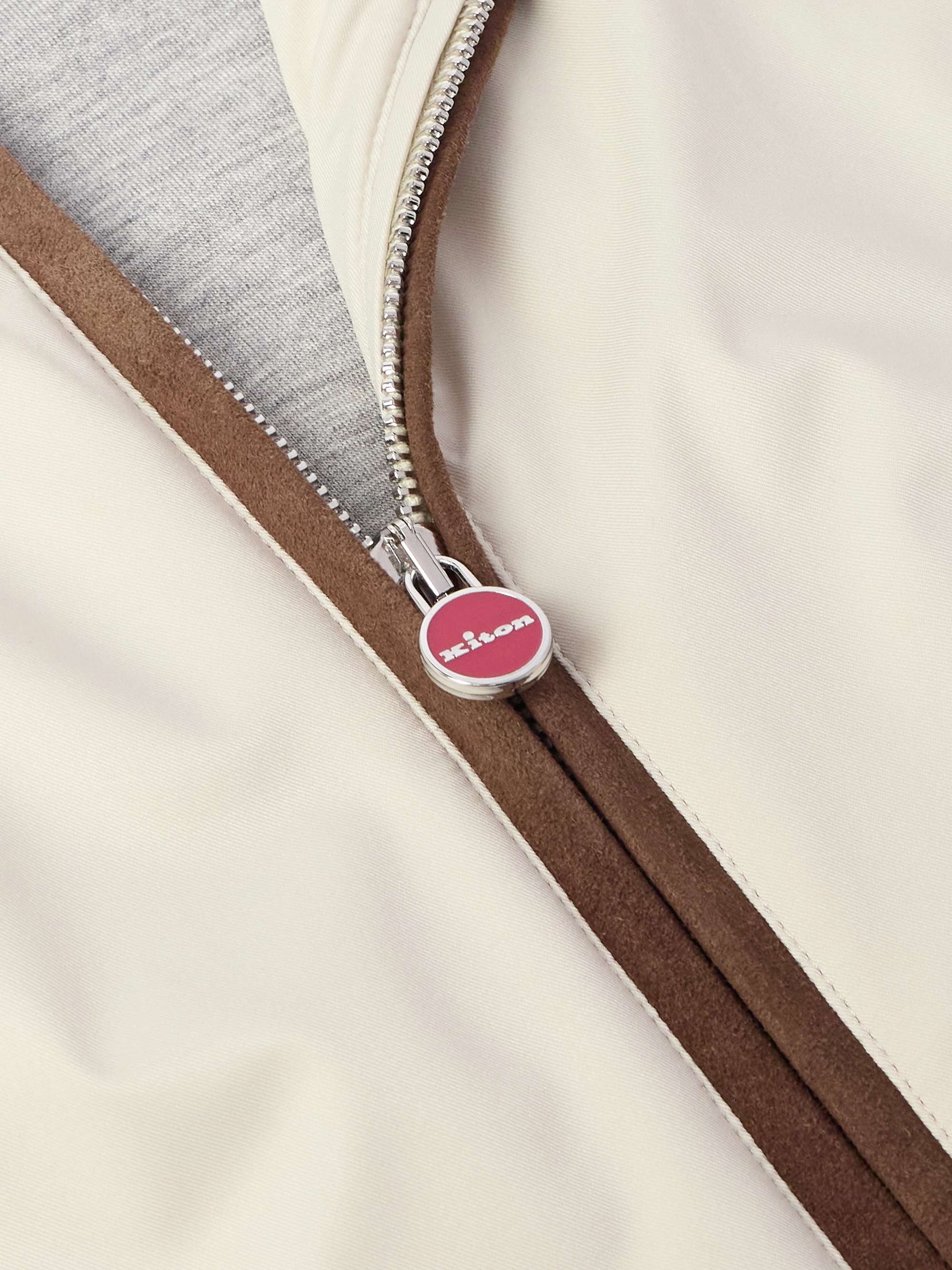Suede-Trimmed Shell Gilet view