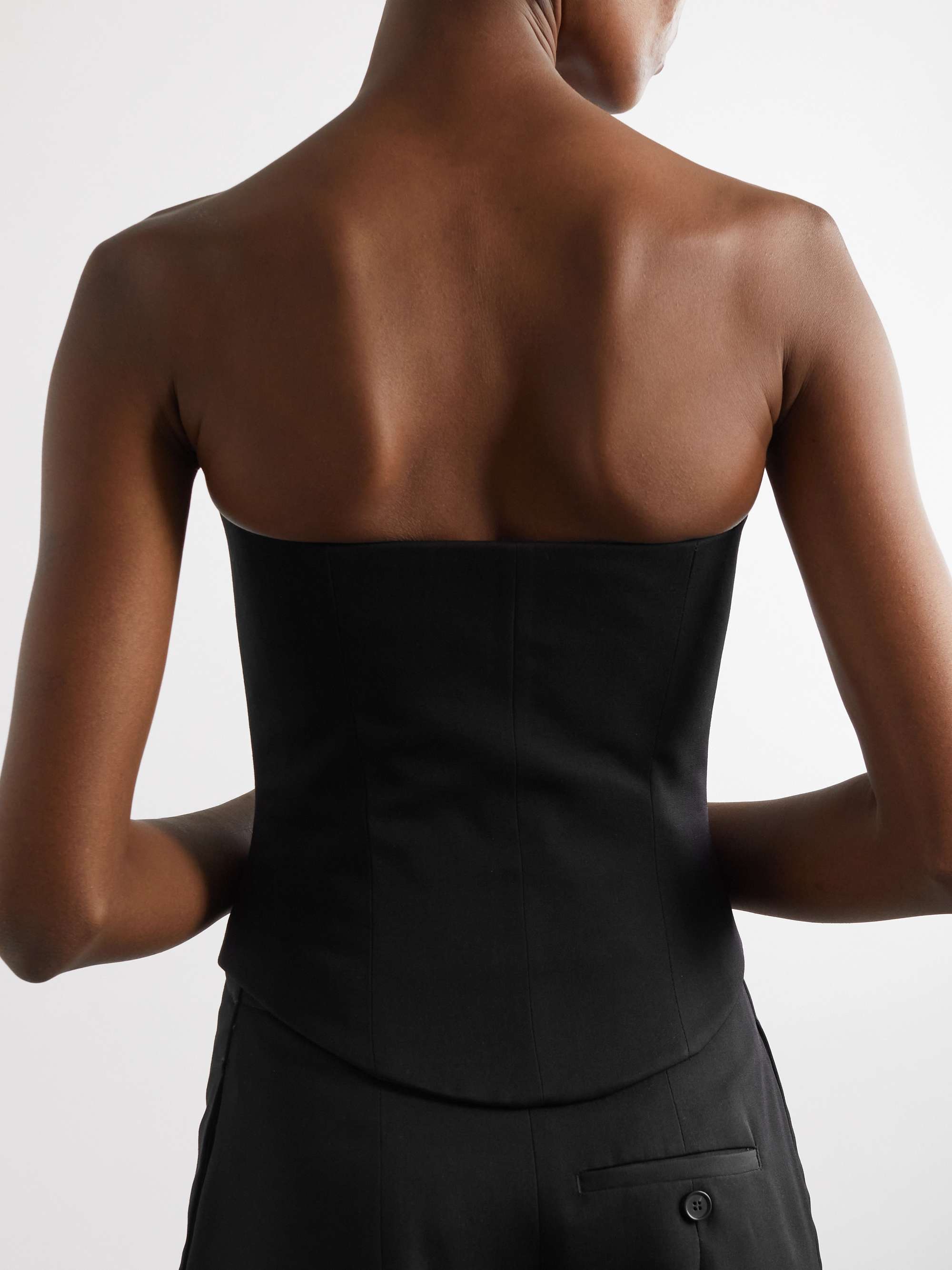 Wool bustier top view