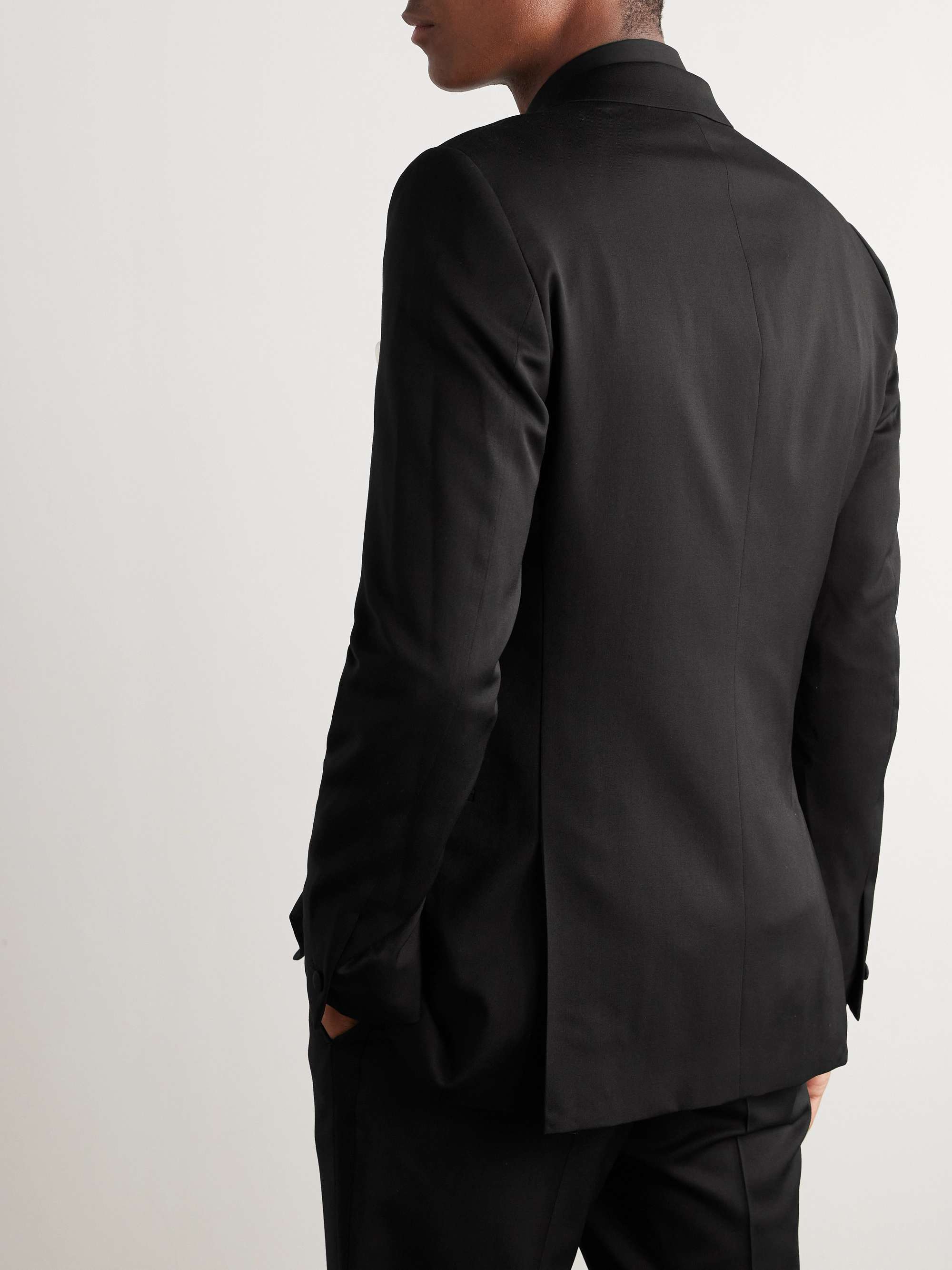 Double Breast Wool Tuxedo Jacket view
