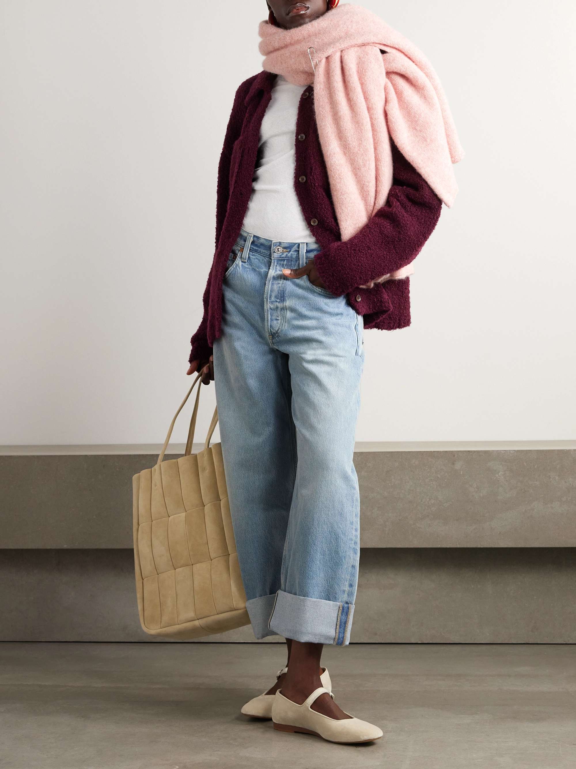 Ayla Baggy high-rise wide-leg organic jeans view