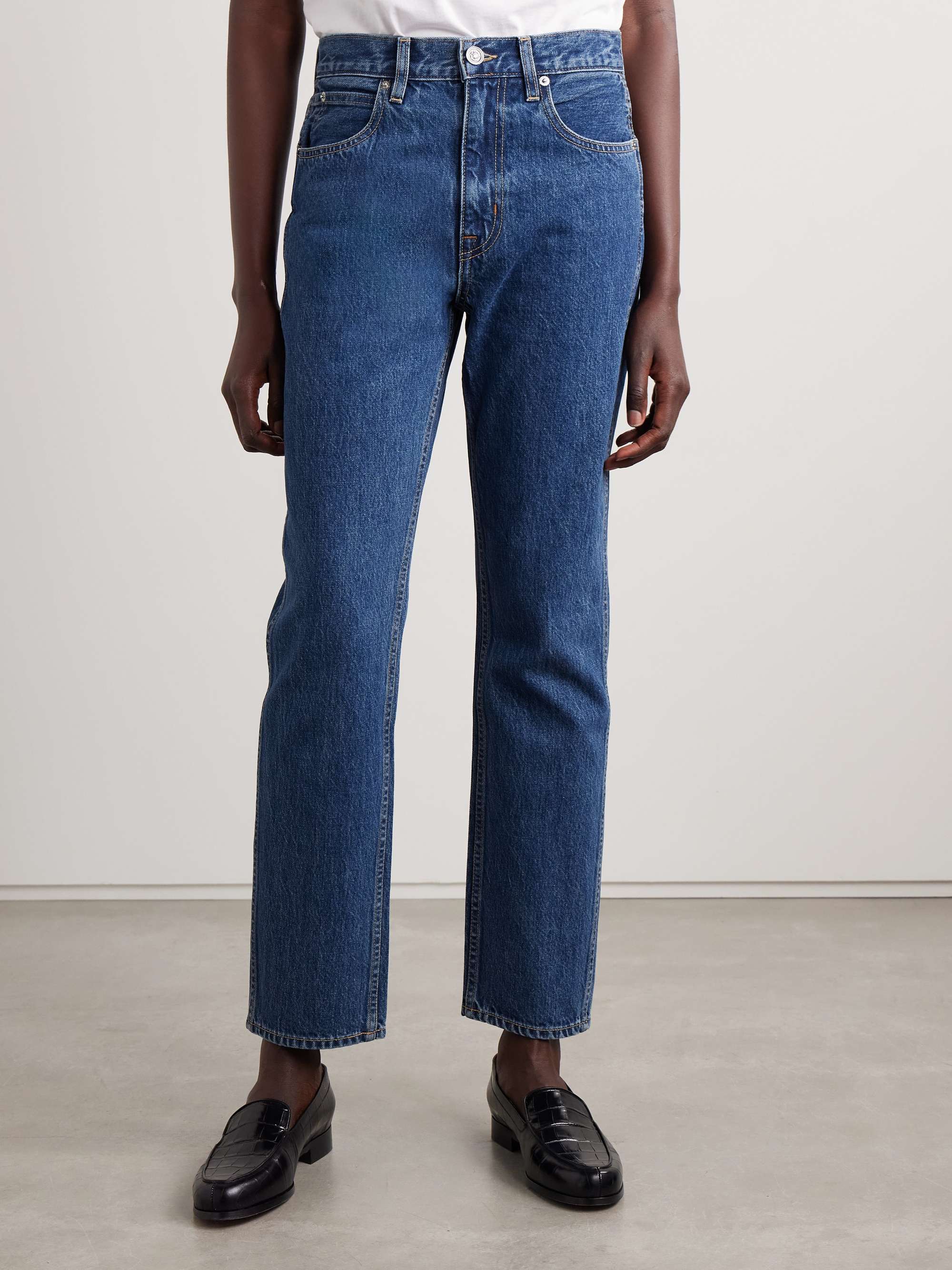 Virginia high-rise slim-leg jeans view