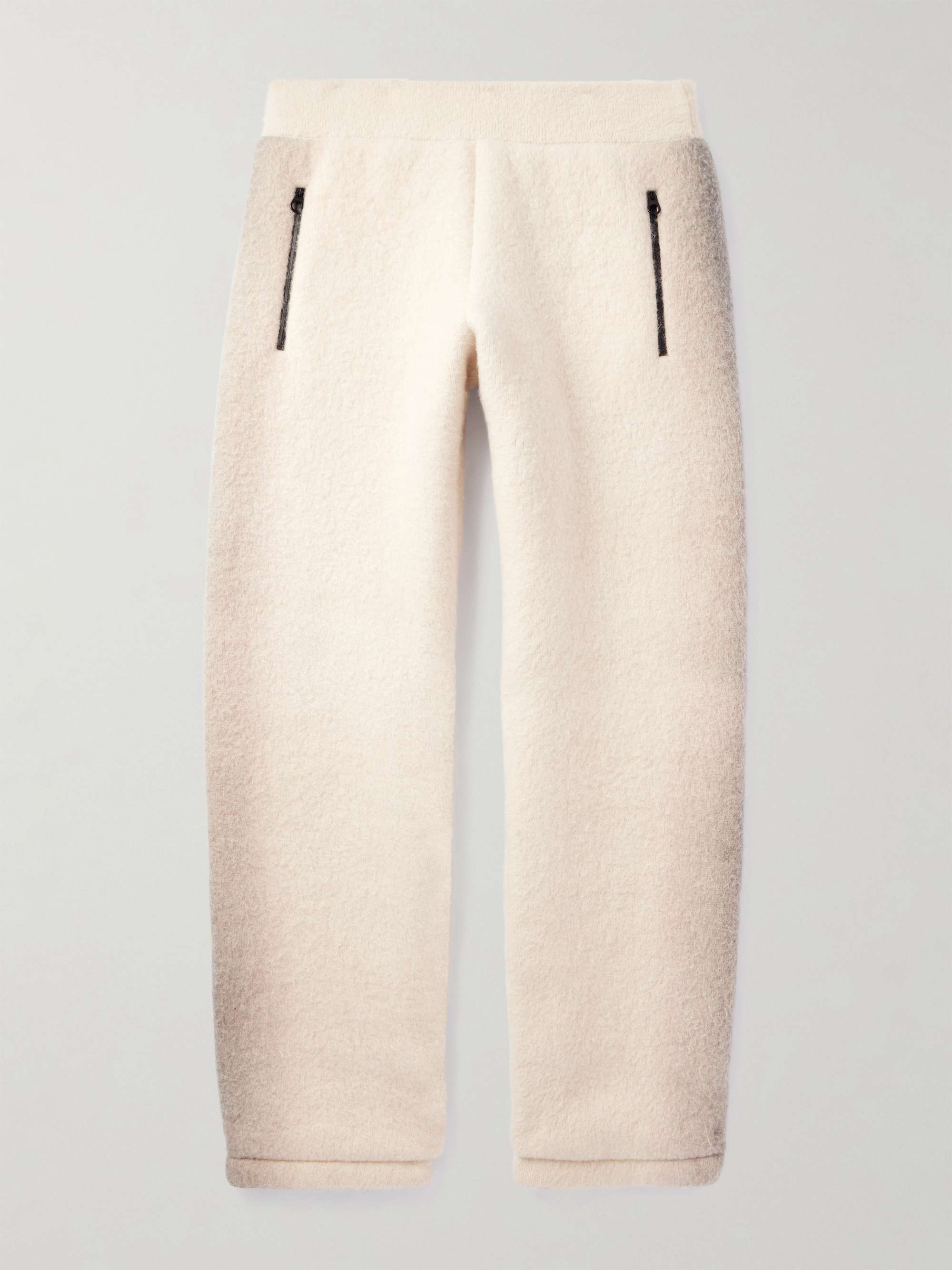 Straight-Leg Dégradé Cashmere-Fleece Sweatpants hero visual