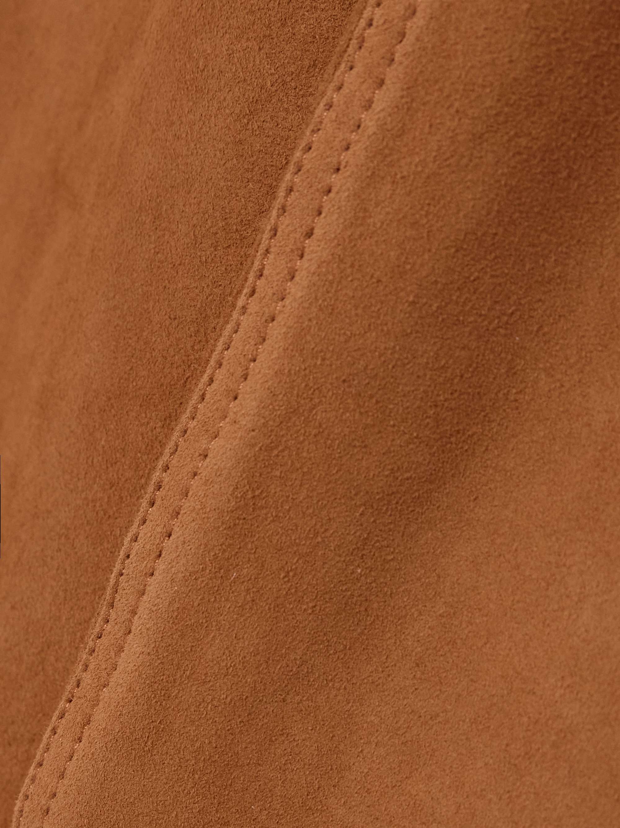 Viva Paso paneled suede straight-leg pants view