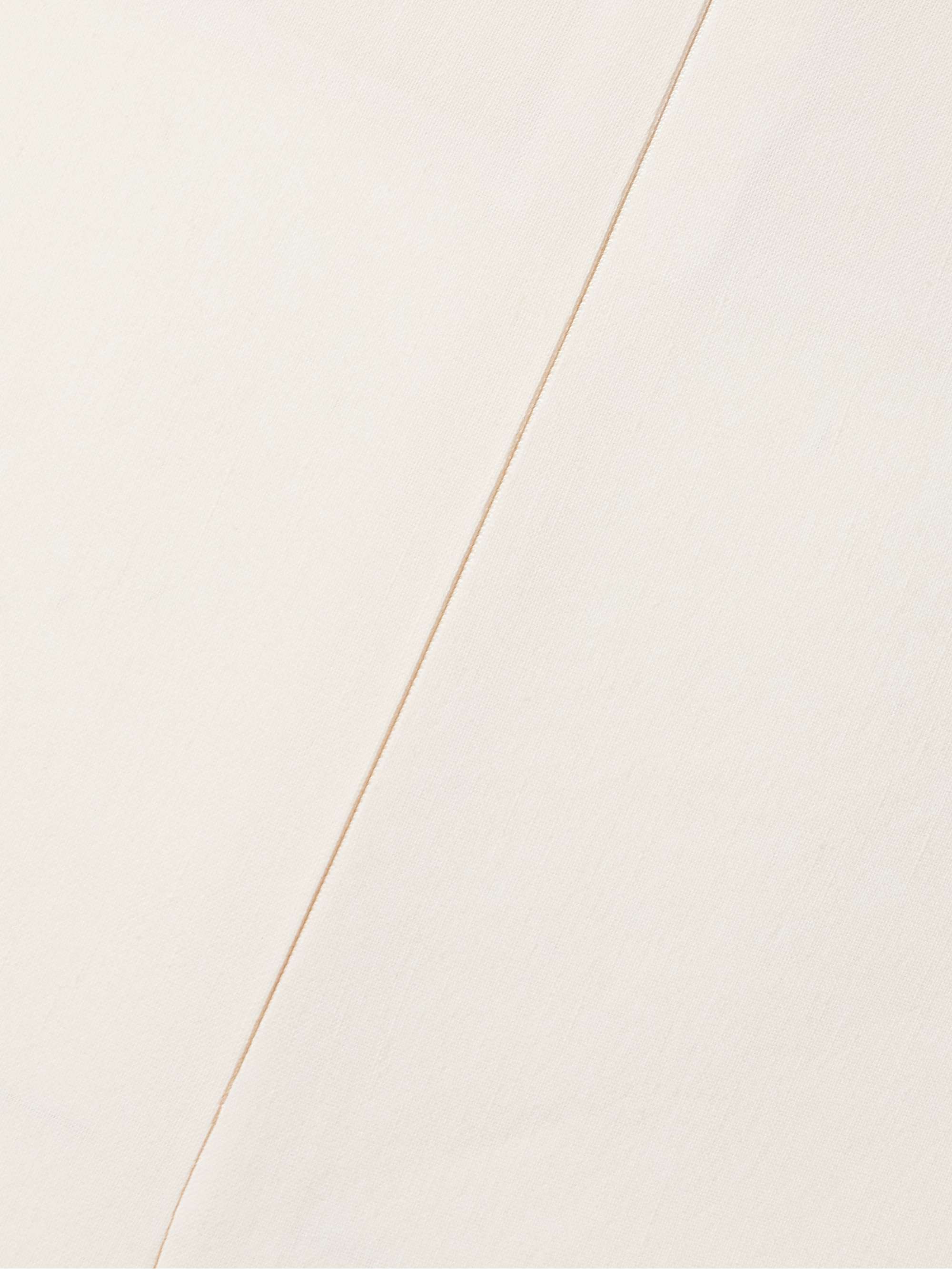 Asa linen-blend crepe straight-leg pants view