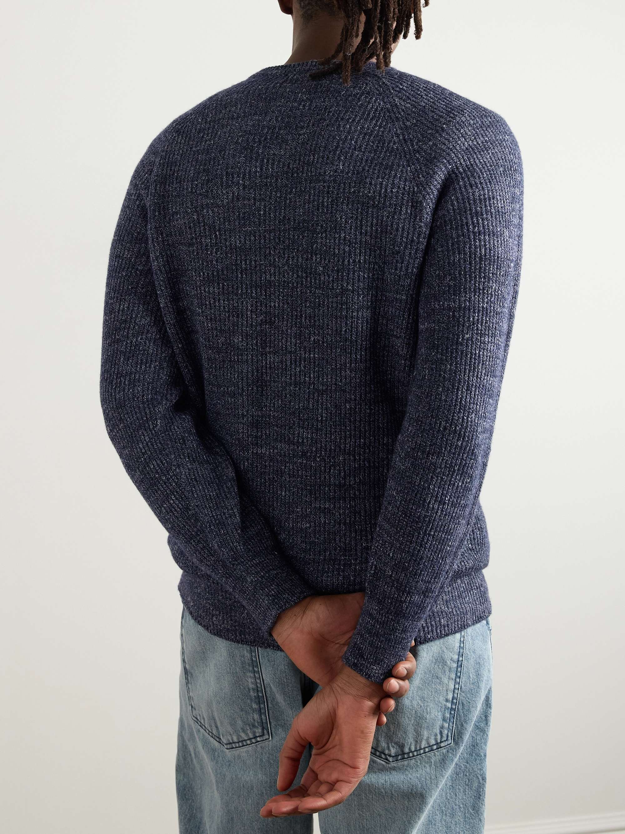 Linen, Cashmere, Silk and Cotton-Blend Sweater view