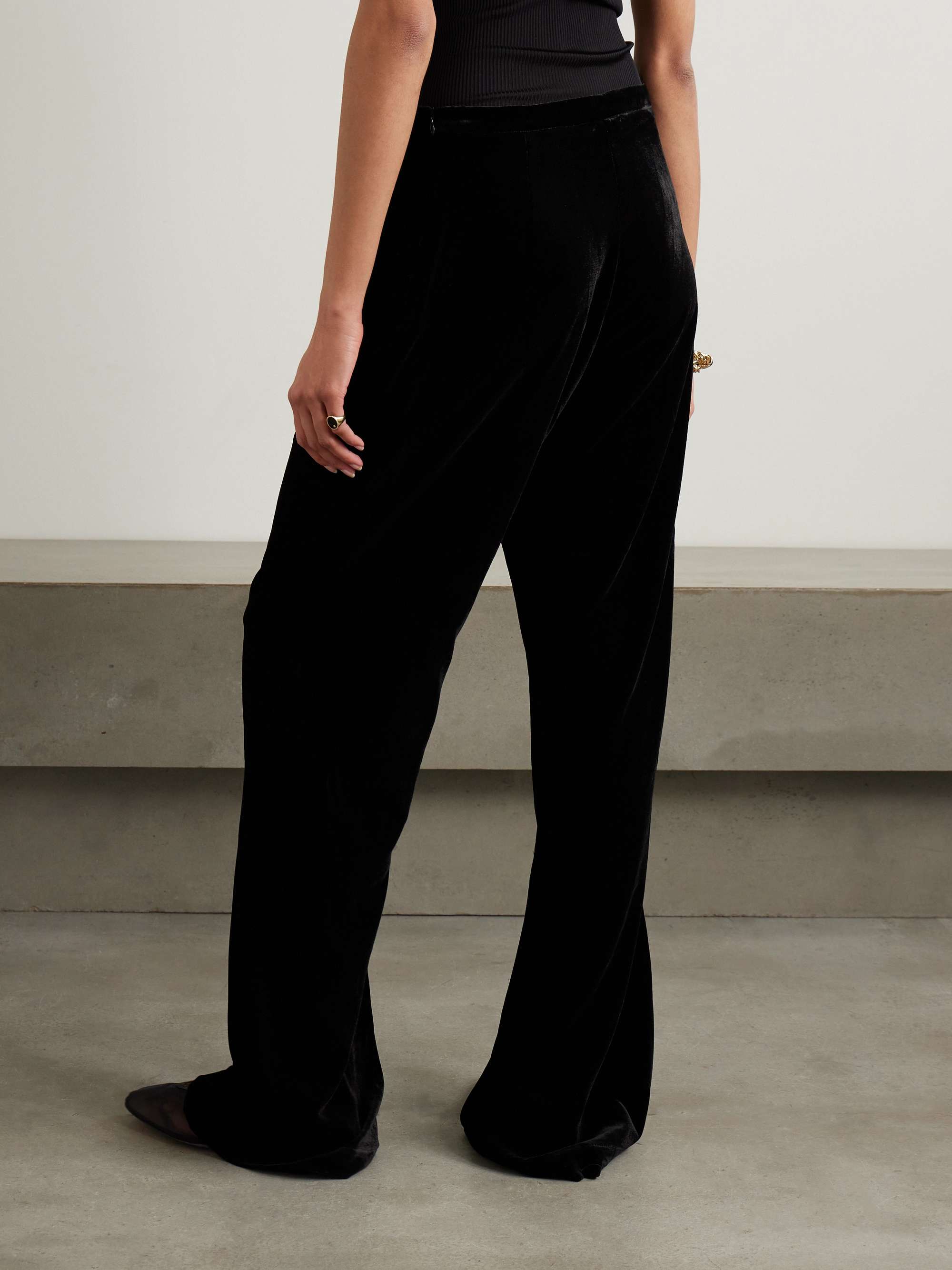 San Polo velvet wide-leg pants view