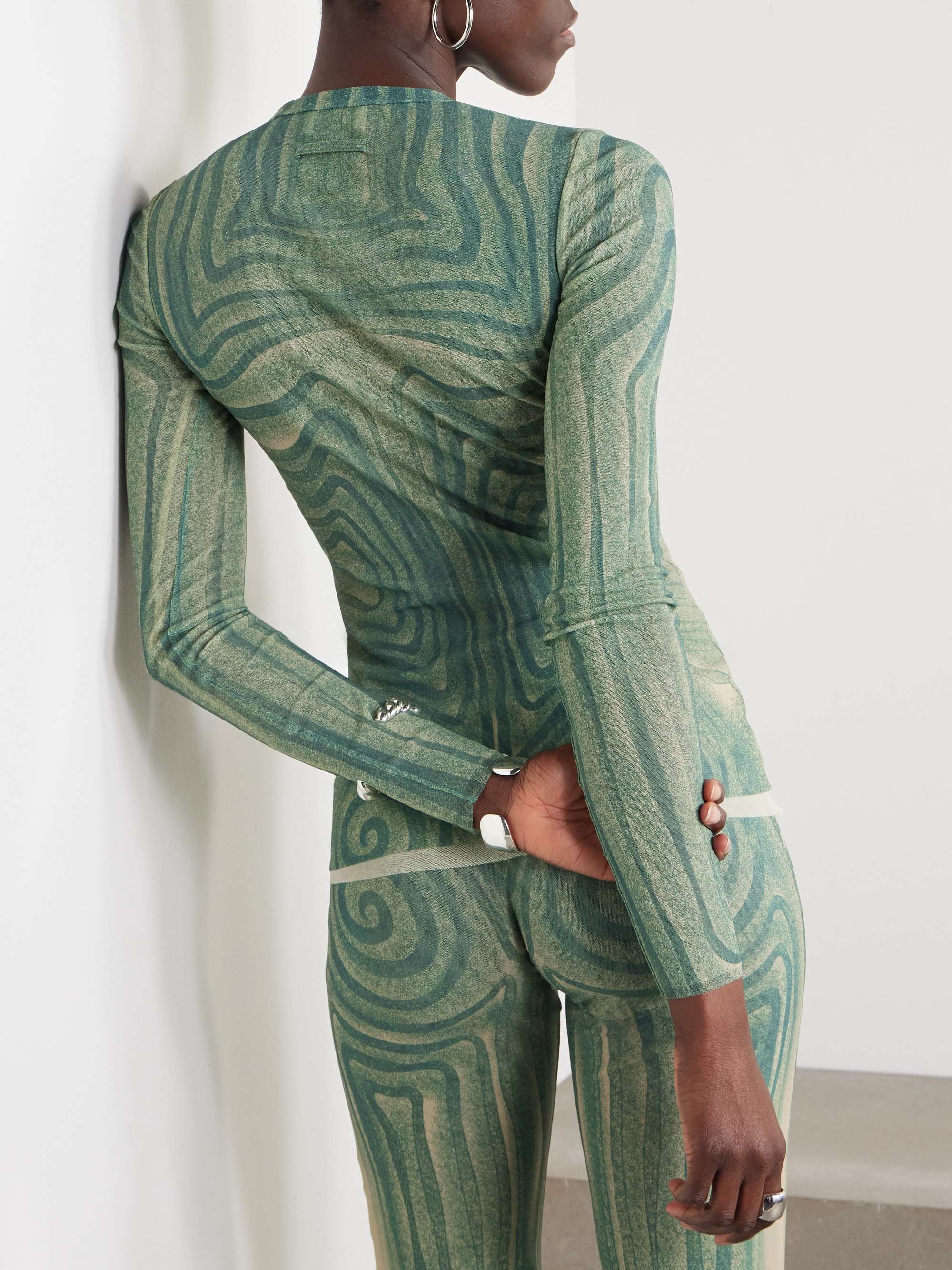 Printed mesh top view
