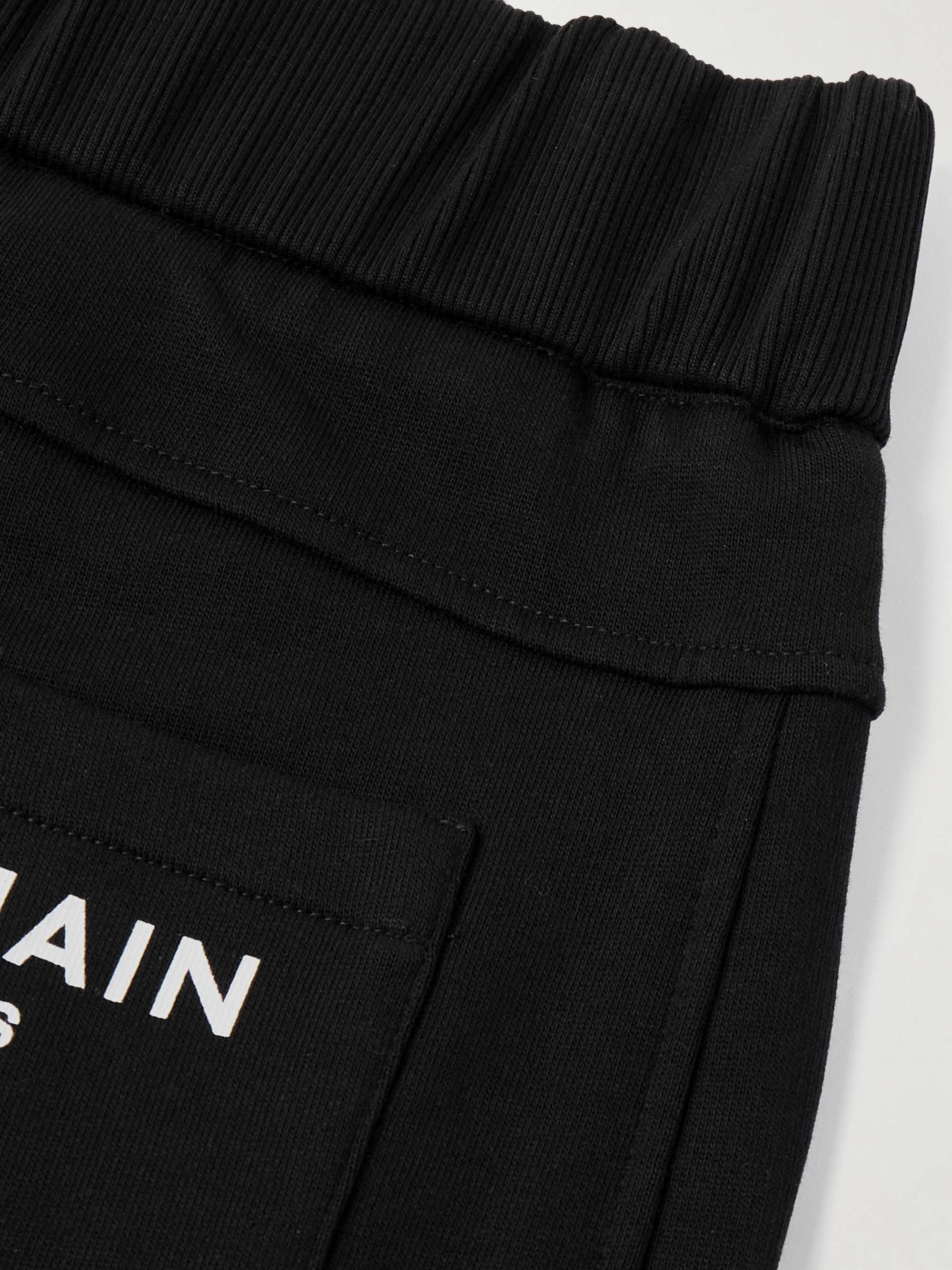 Tapered Cotton-Jersey Cargo Sweatpants view