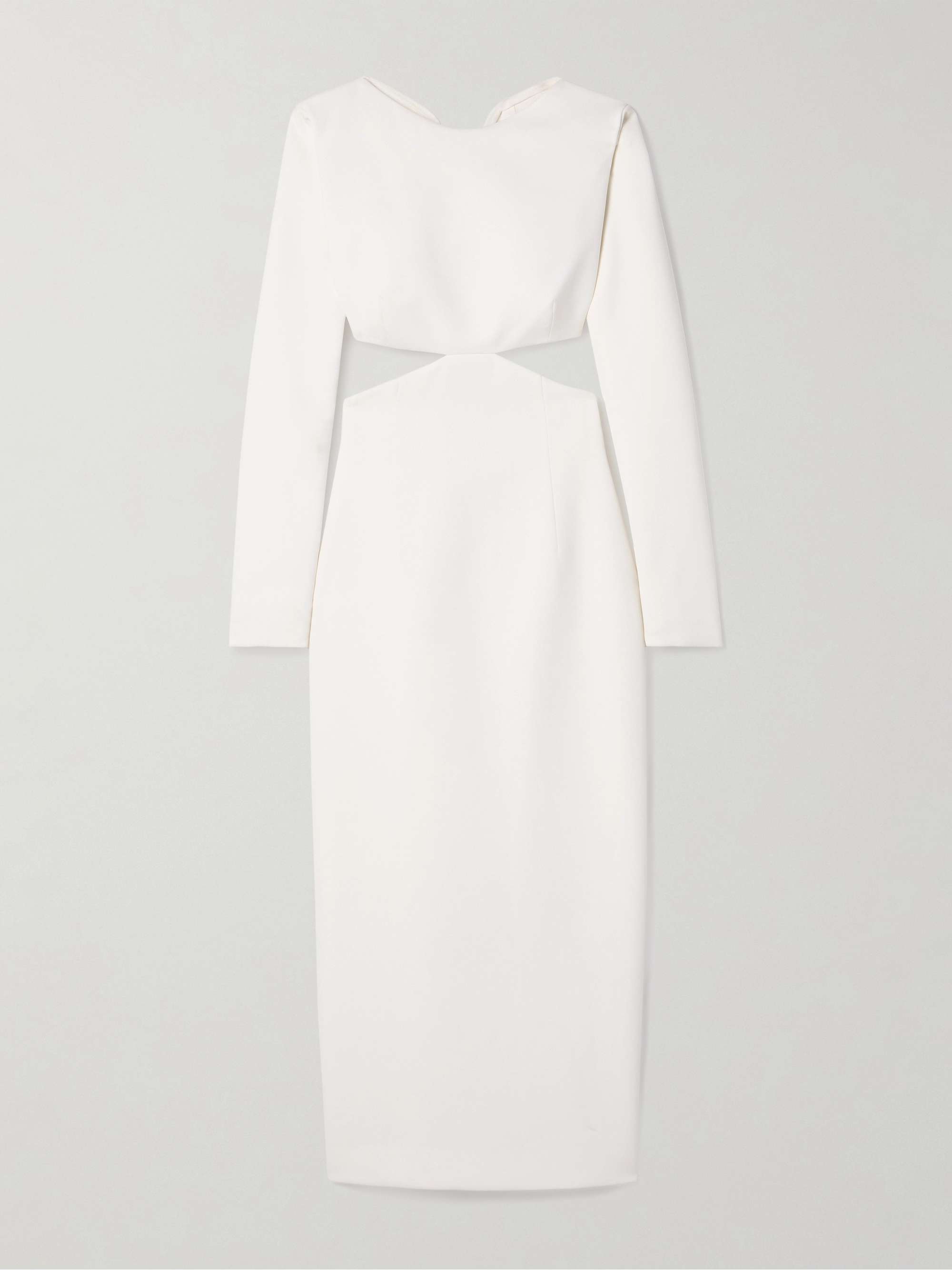 Cutout bow-embellished crepe midi dress hero visual