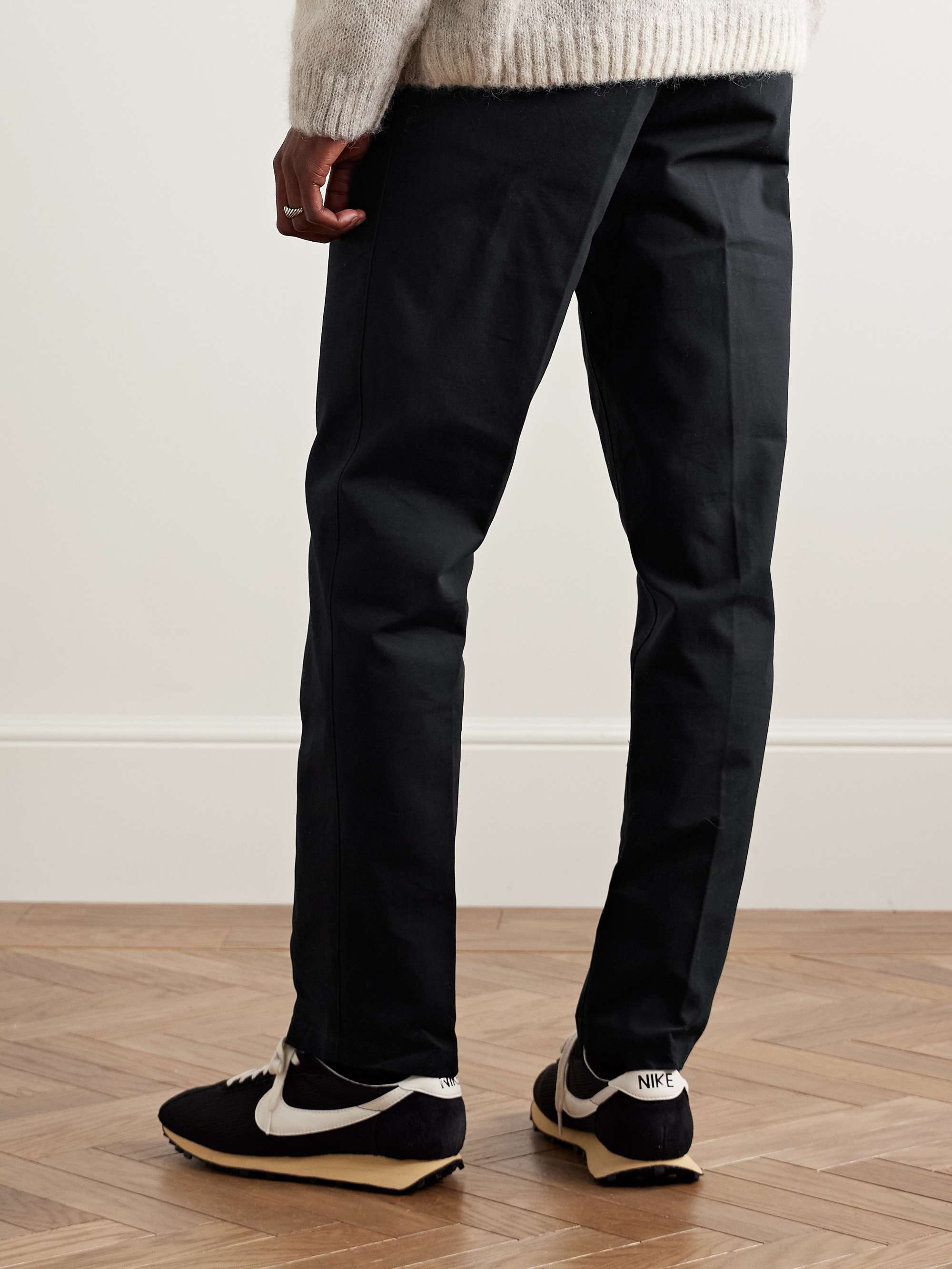 Club Slim-Fit Logo-Embroidered Cotton-Canvas Chinos view