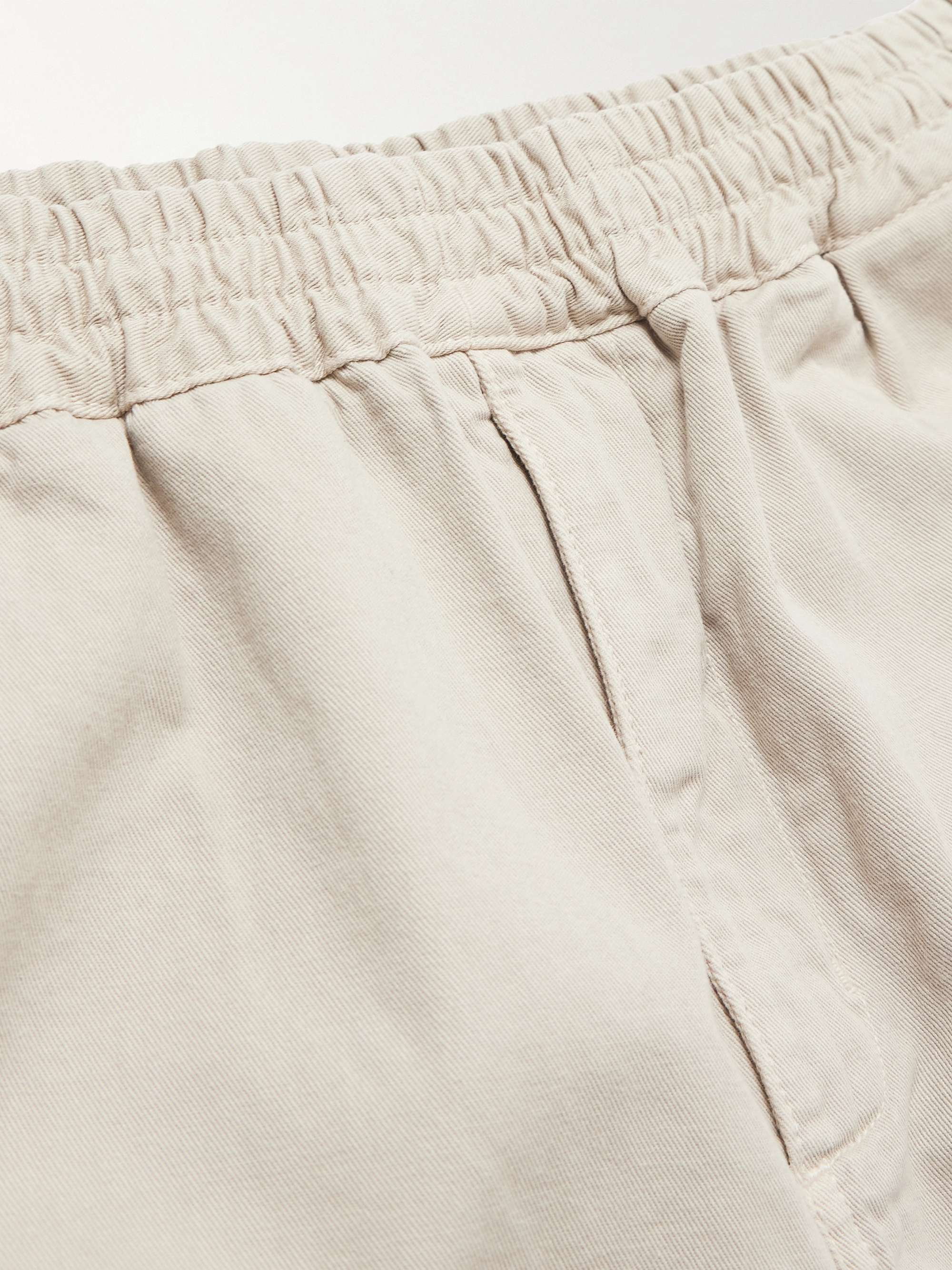 Flint Straight-Leg Garment-Dyed Organic Cotton-Twill Trousers view