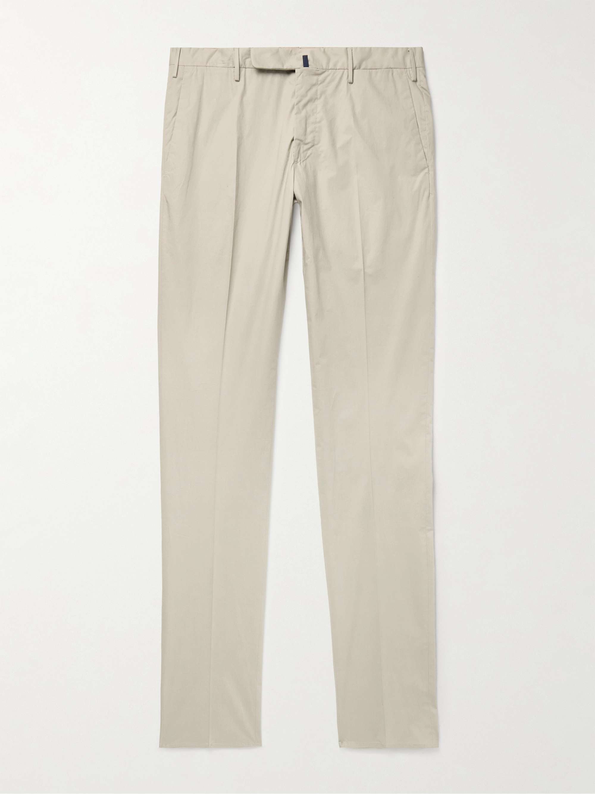Venezia 1951 Slim-Fit Cotton-Blend Poplin Trousers hero visual