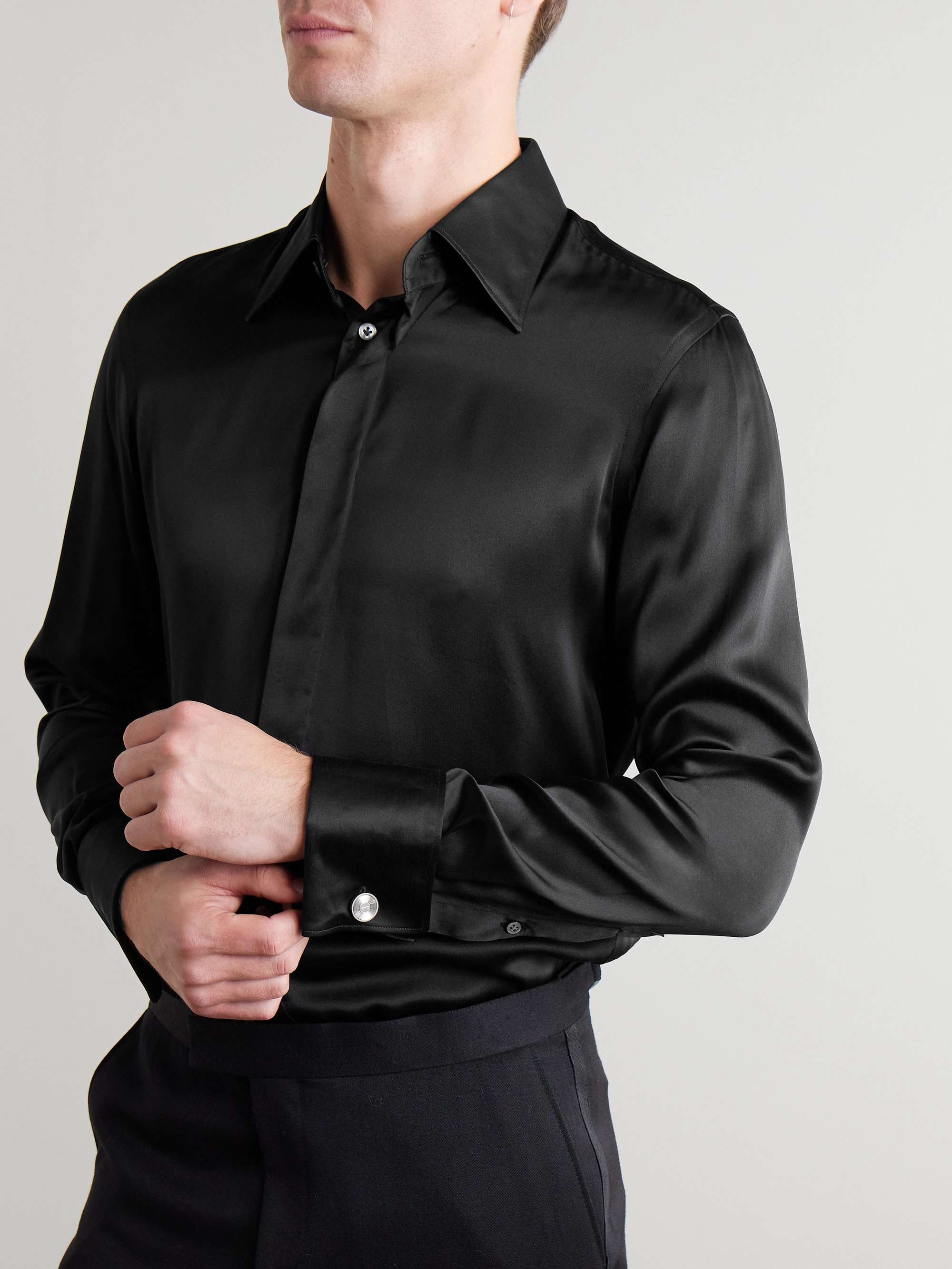 Silk-Satin Shirt view