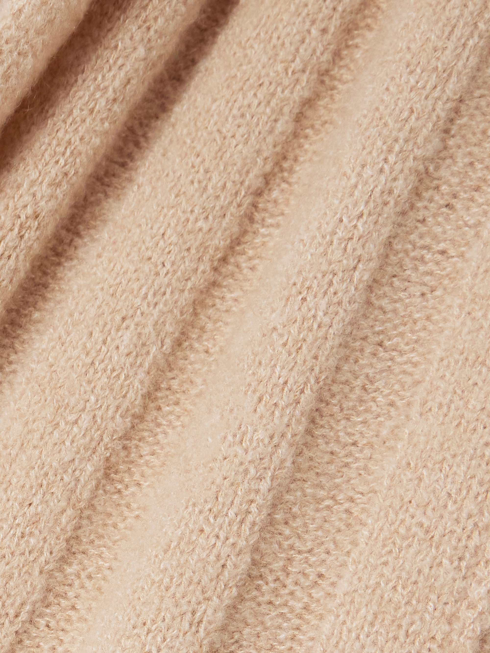 Ribbed-knit cashmere and silk-blend cardigan view