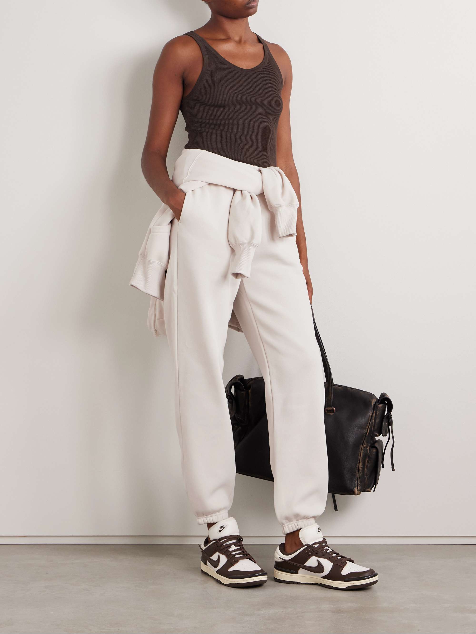 Phoenix cotton-blend jersey track pants view
