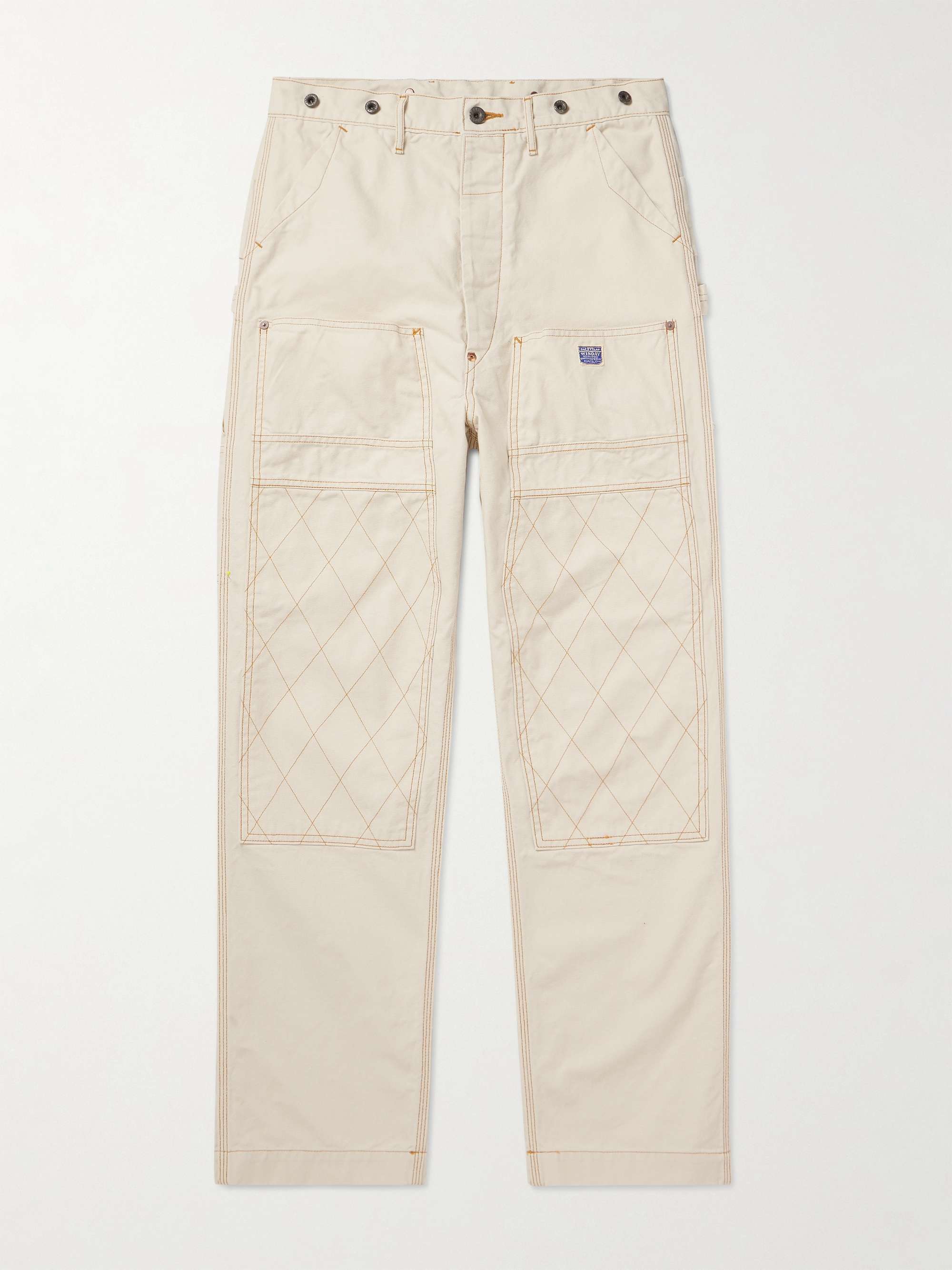 Lumber Straight-Leg Embroidered Cotton-Canvas Cargo Trousers hero visual