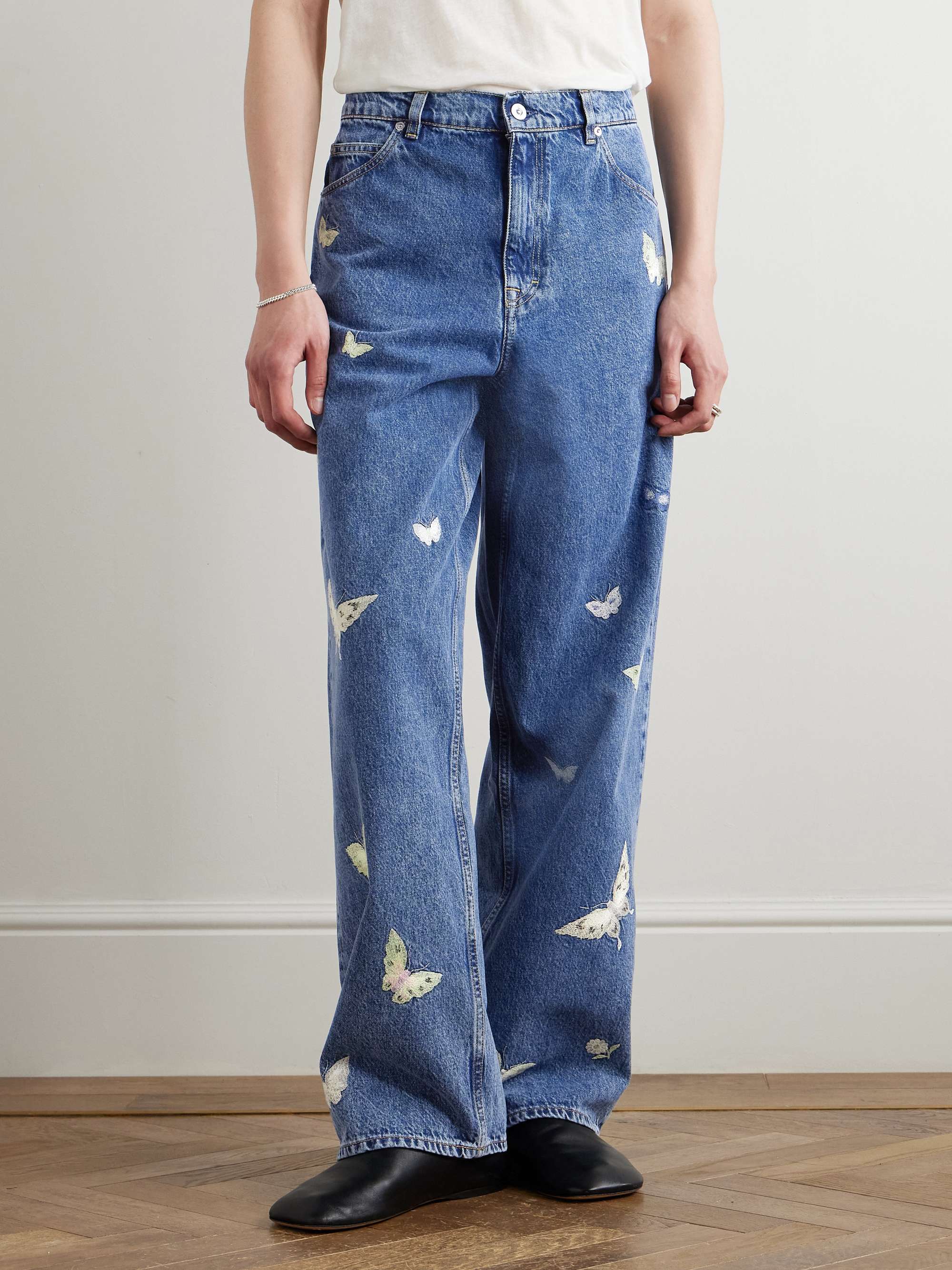 Vast Wide-Leg Embroidered Jeans view
