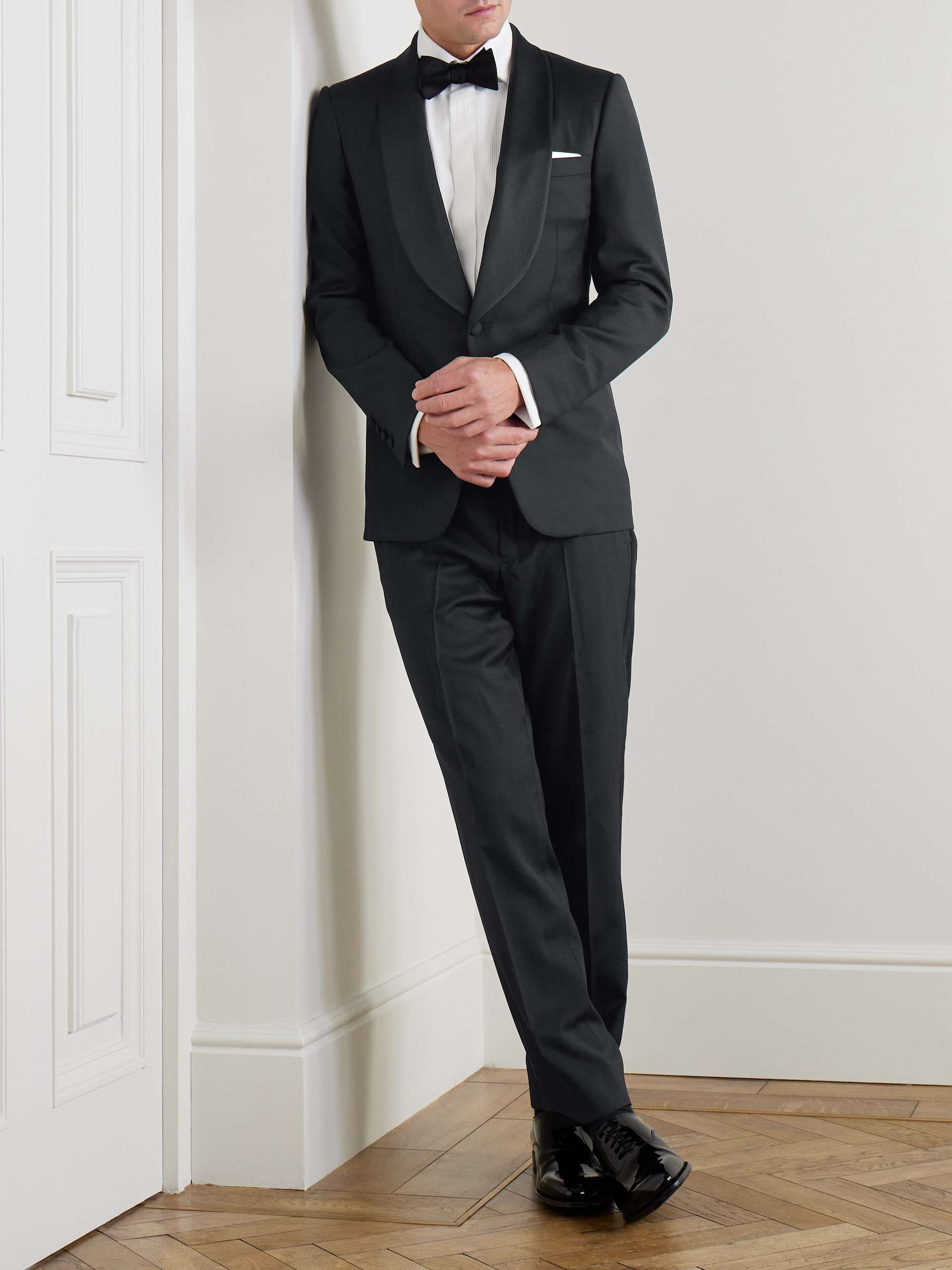 Shawl-Collar Wool Tuxedo Jacket view