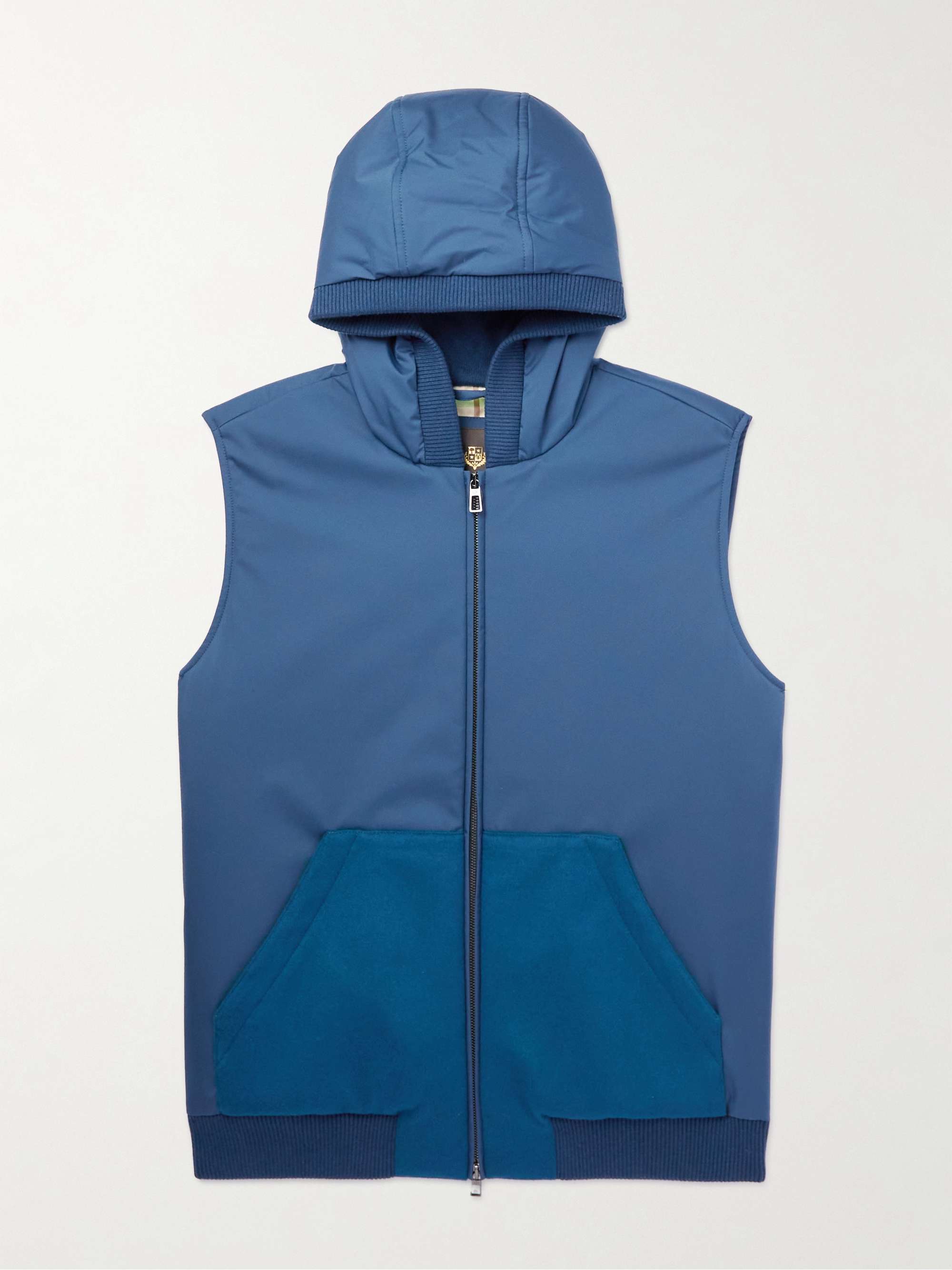 Wallace Storm System® Cashmere-Trimmed Padded Nylon Hooded Gilet hero visual