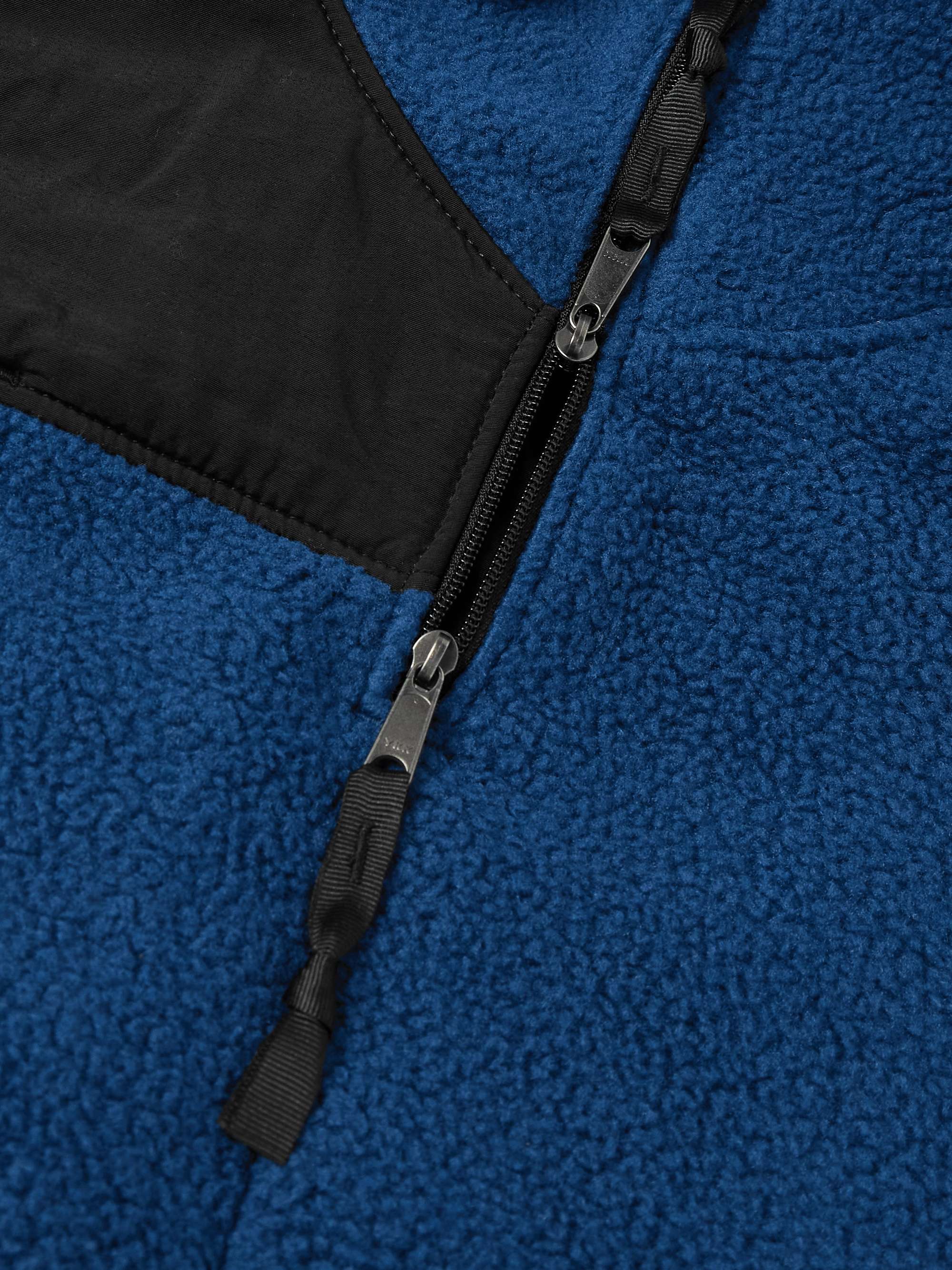 Retro Denali Logo-Embroidered Nylon and Fleece Jacket view